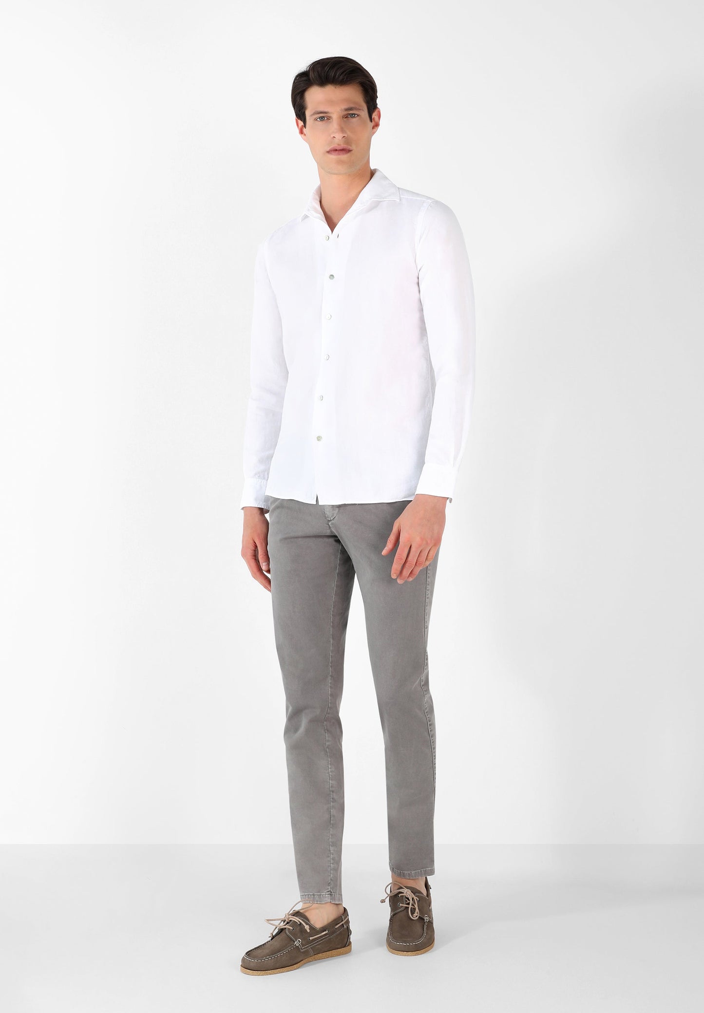 CAMISA LINO CUELLO PIJAMERO