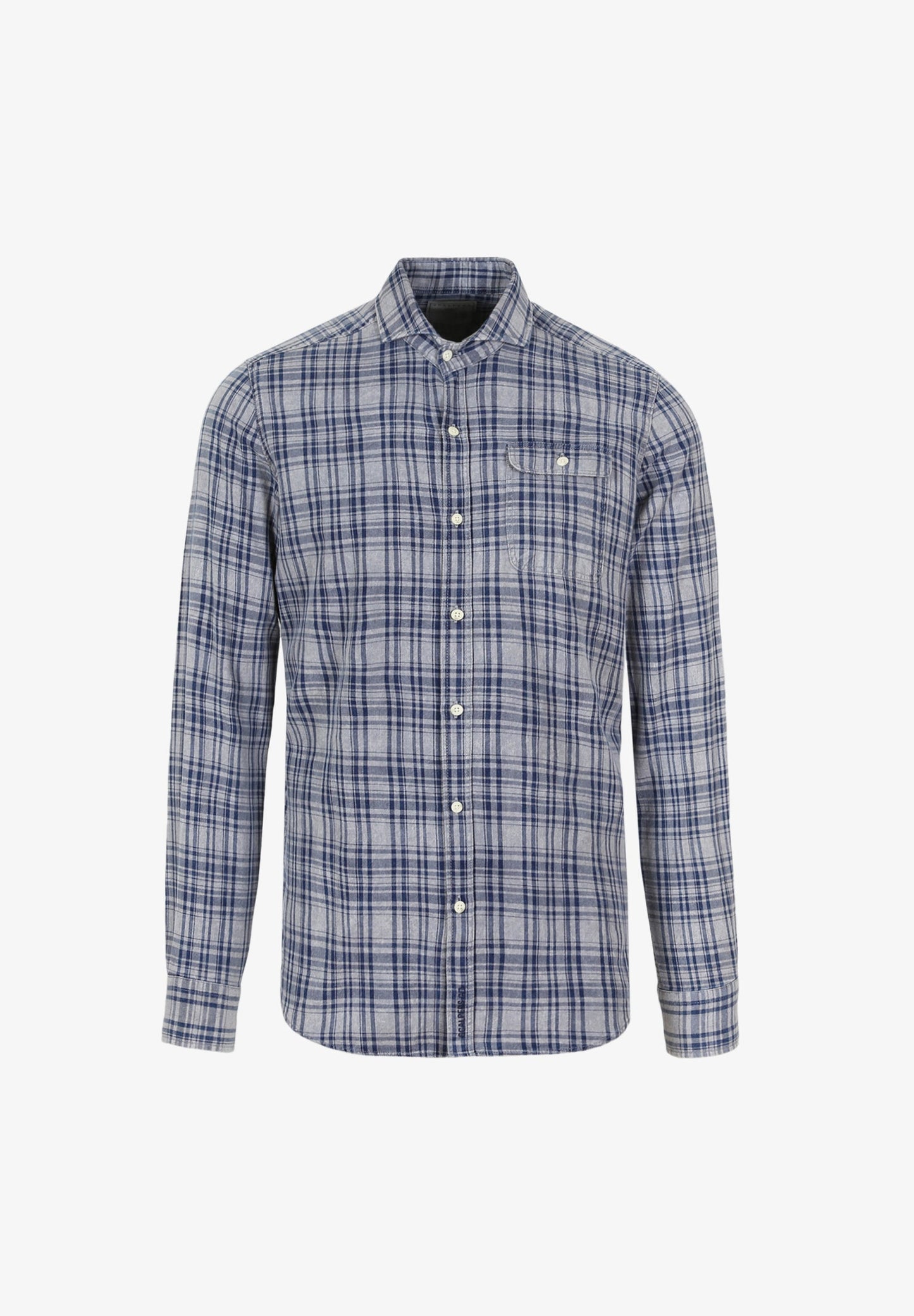 CAMISA CUADROS BOLSILLO BOTÓN