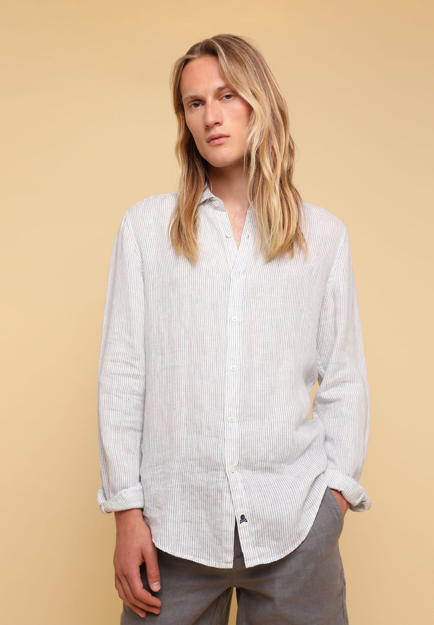CAMISA LINO RAYAS