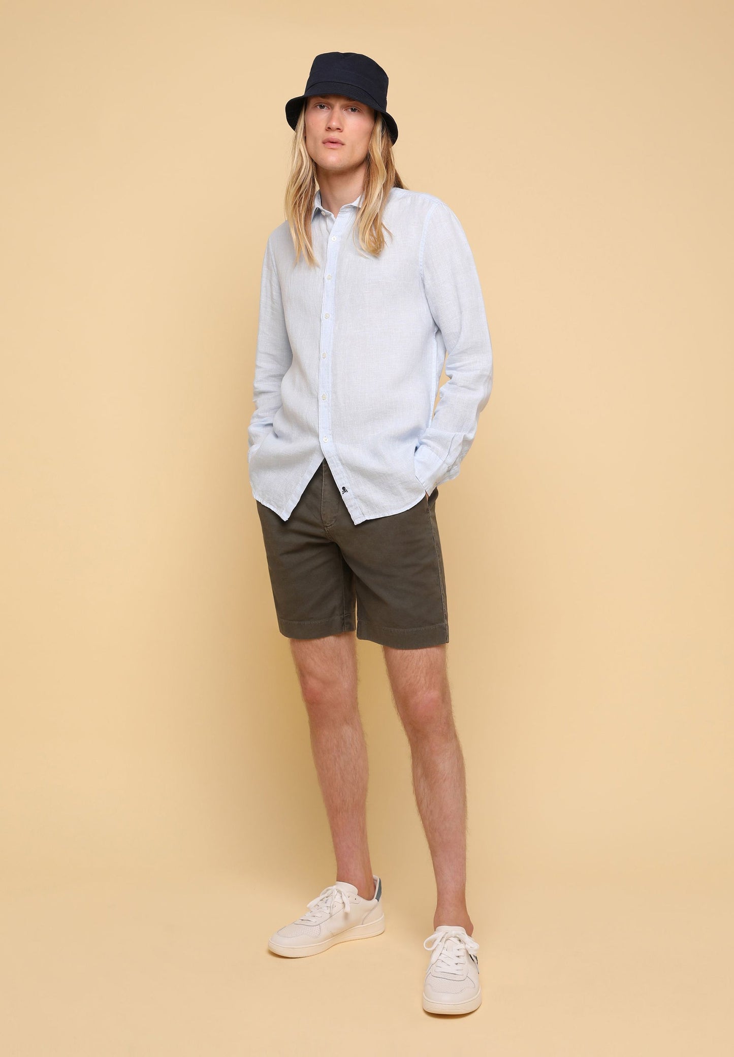 CAMISA LINO CUADROS
