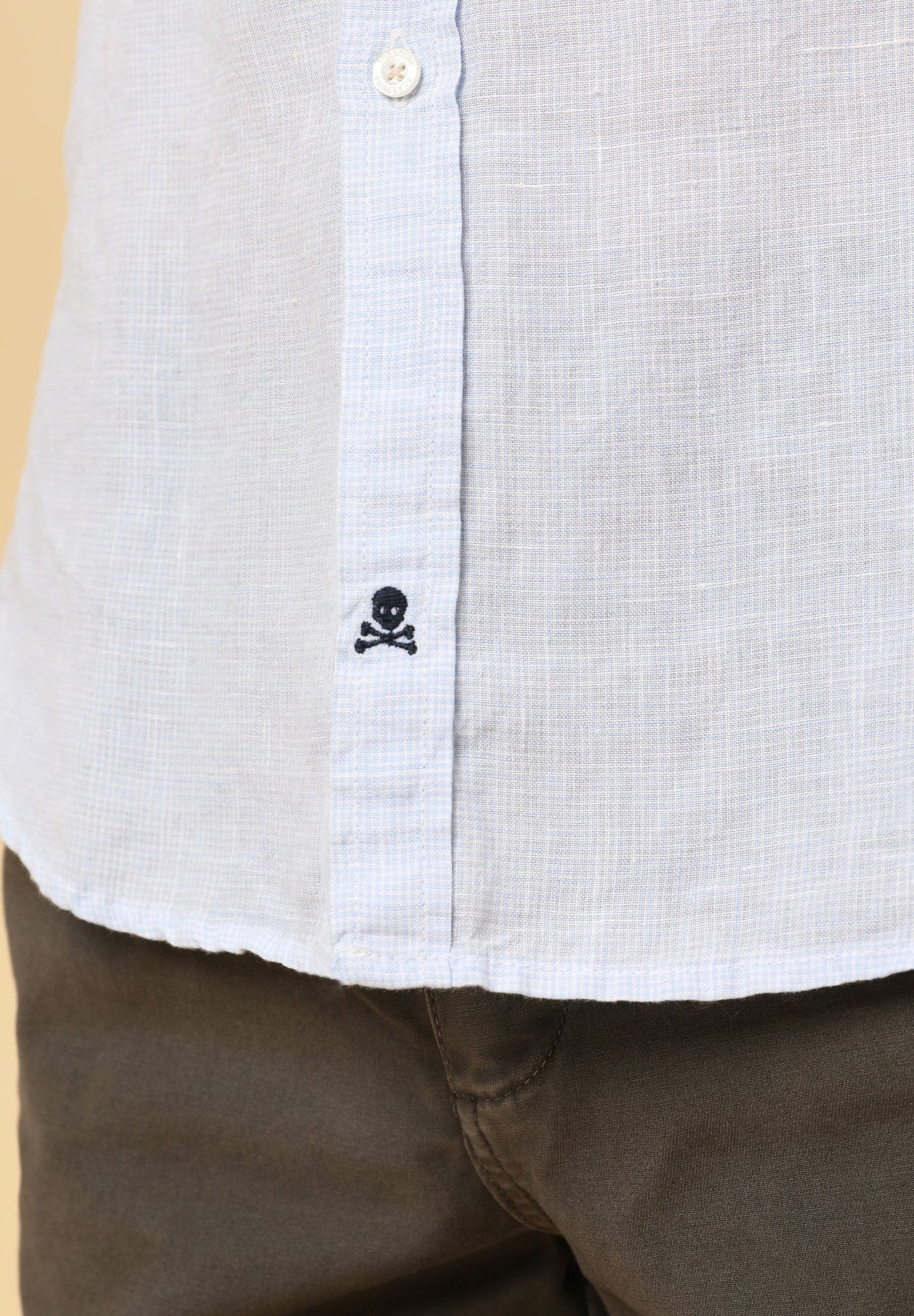 CAMISA LINO CUADROS