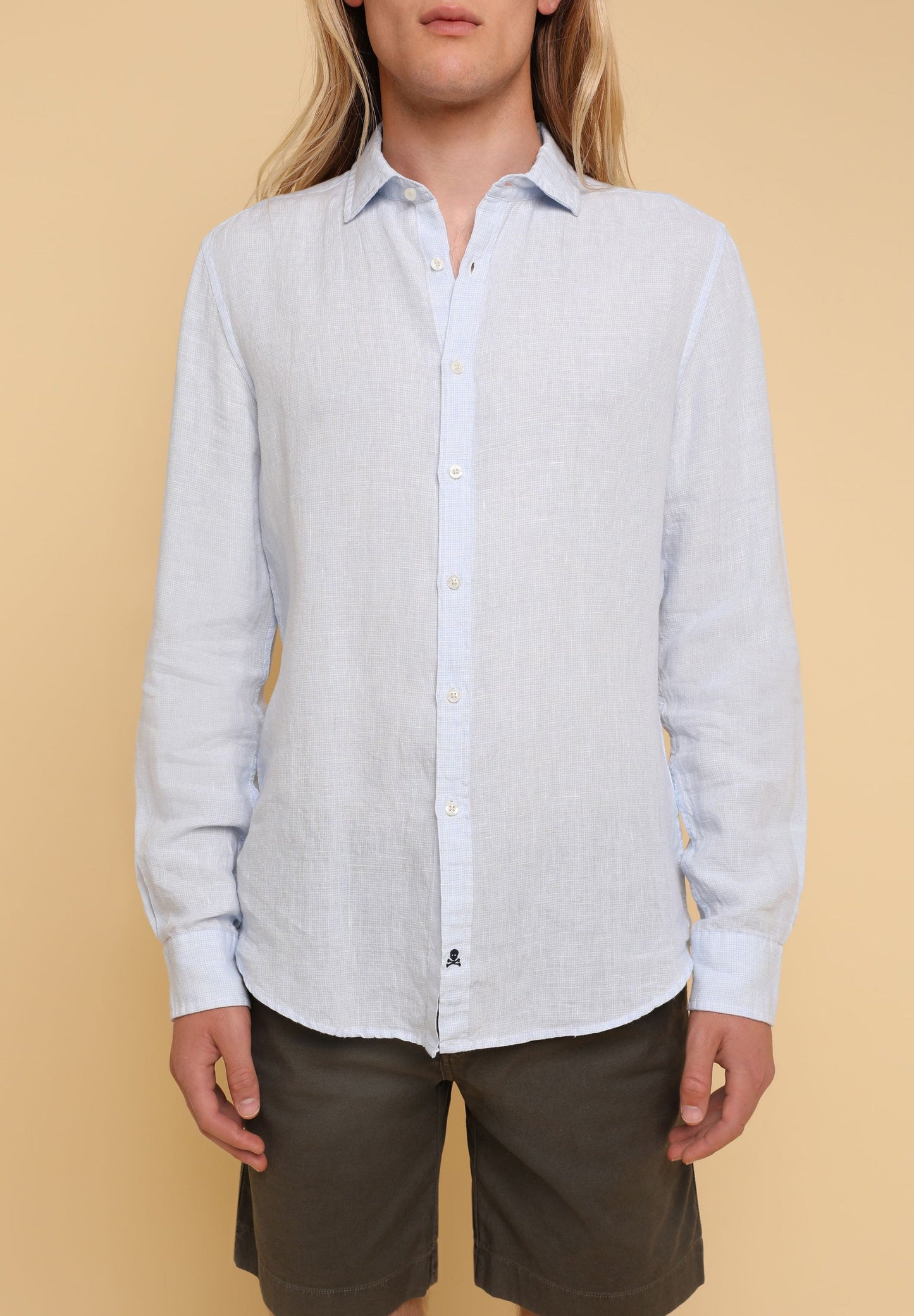 CAMISA LINO CUADROS