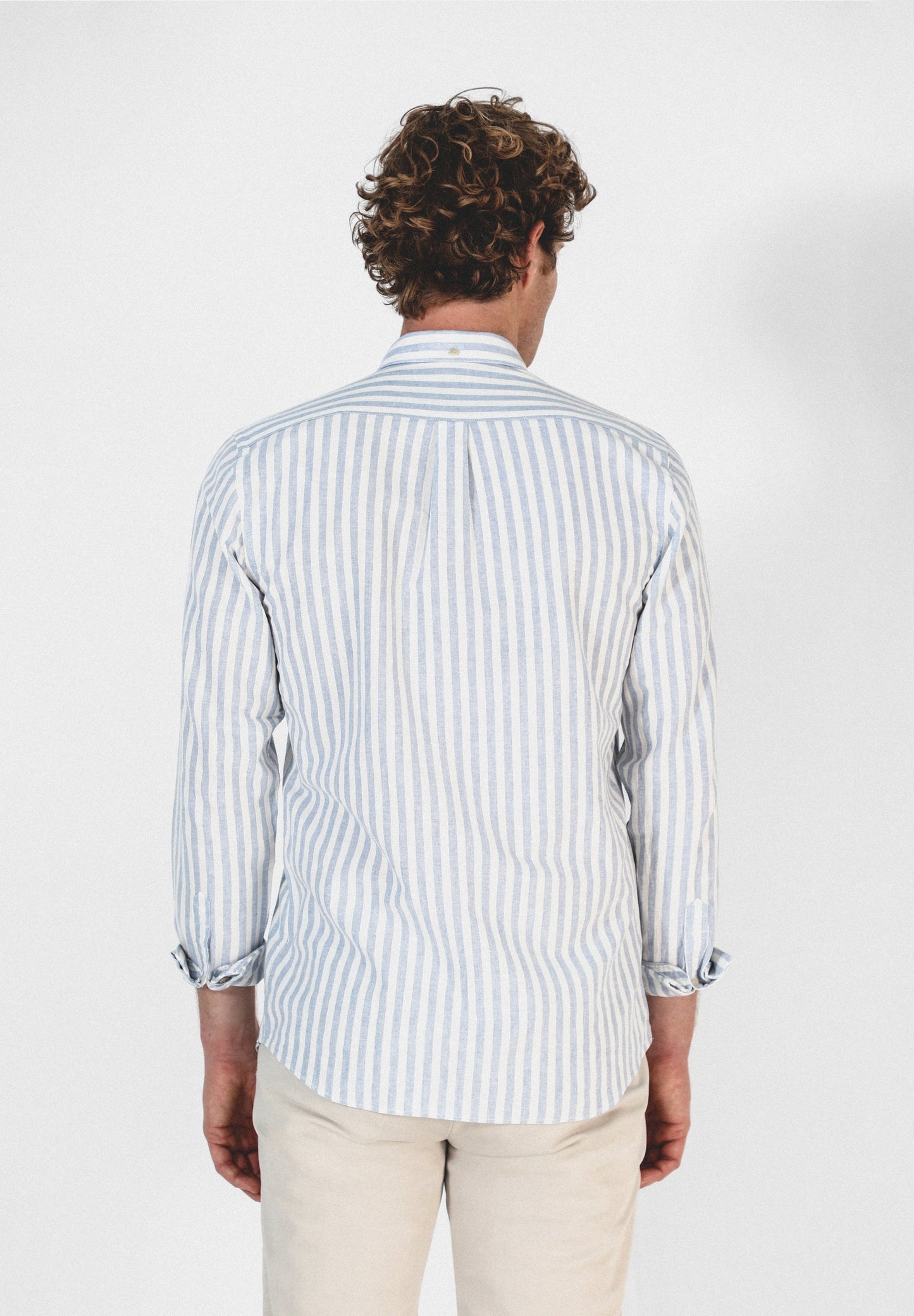 CAMISA RAYAS ALGODÓN LINO