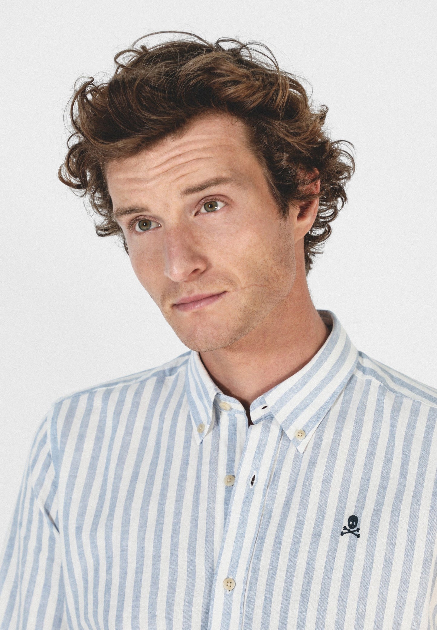 CAMISA RAYAS ALGODÓN LINO