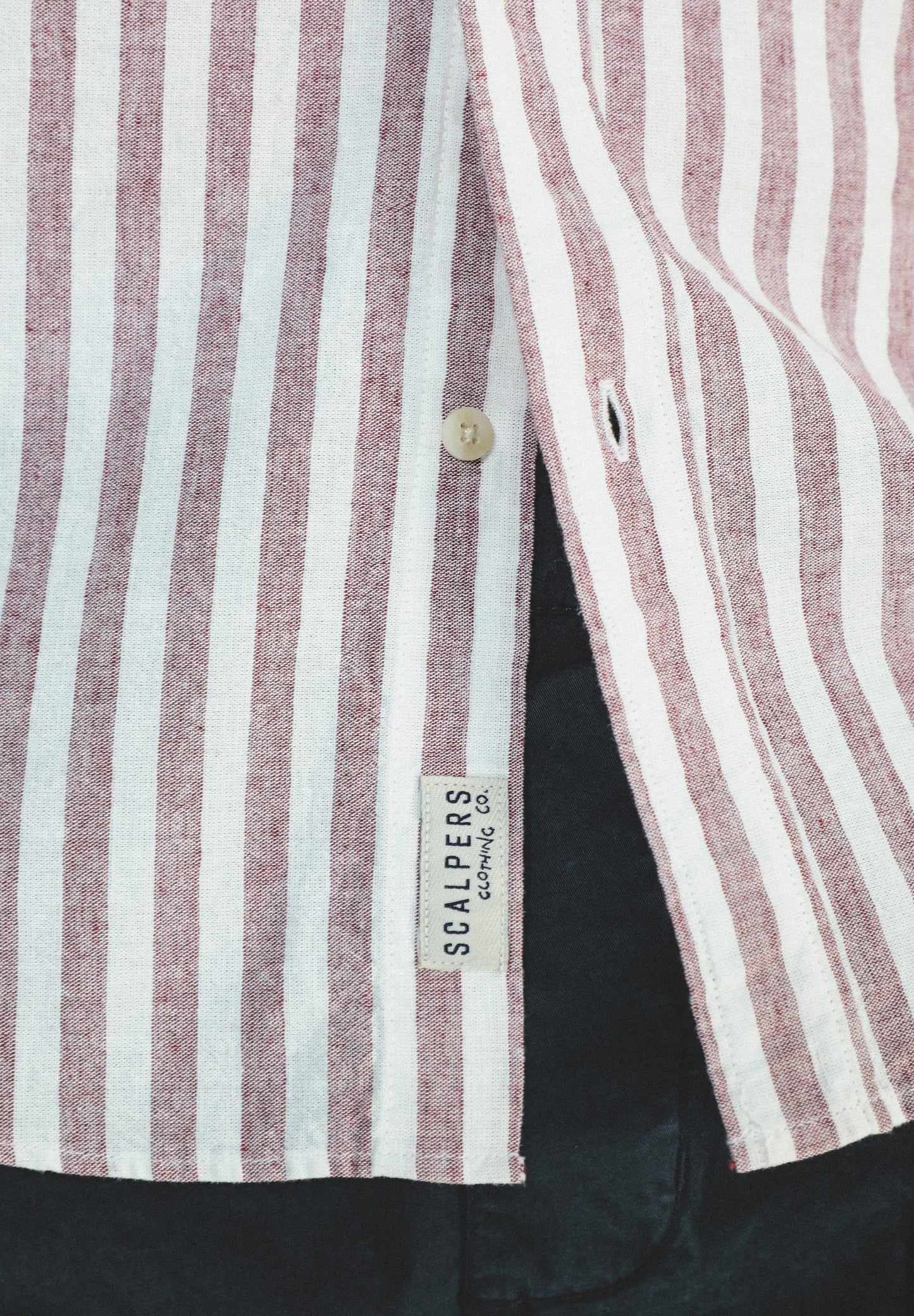 CAMISA RAYAS ALGODÓN LINO