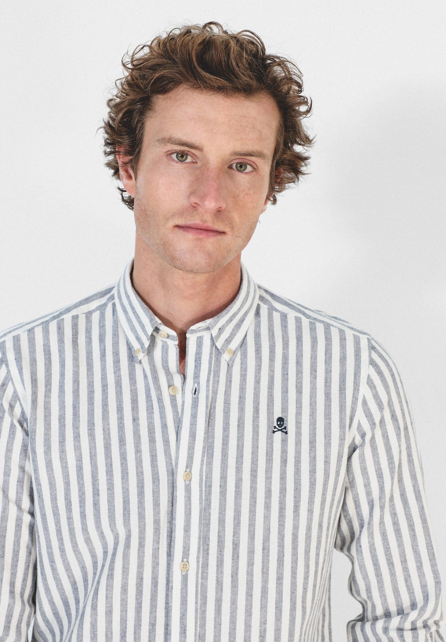 CAMISA RAYAS ALGODÓN LINO