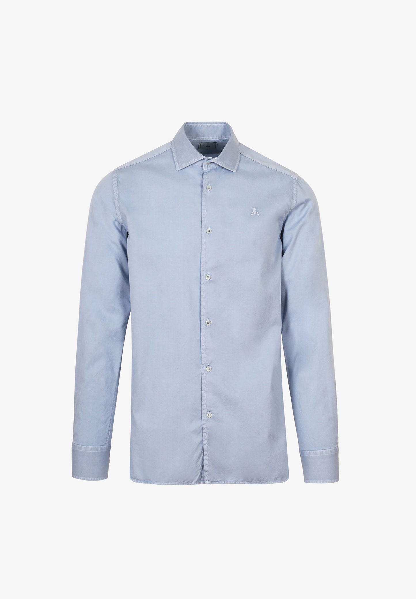 CAMISA CALAVERA BORDADA TONO