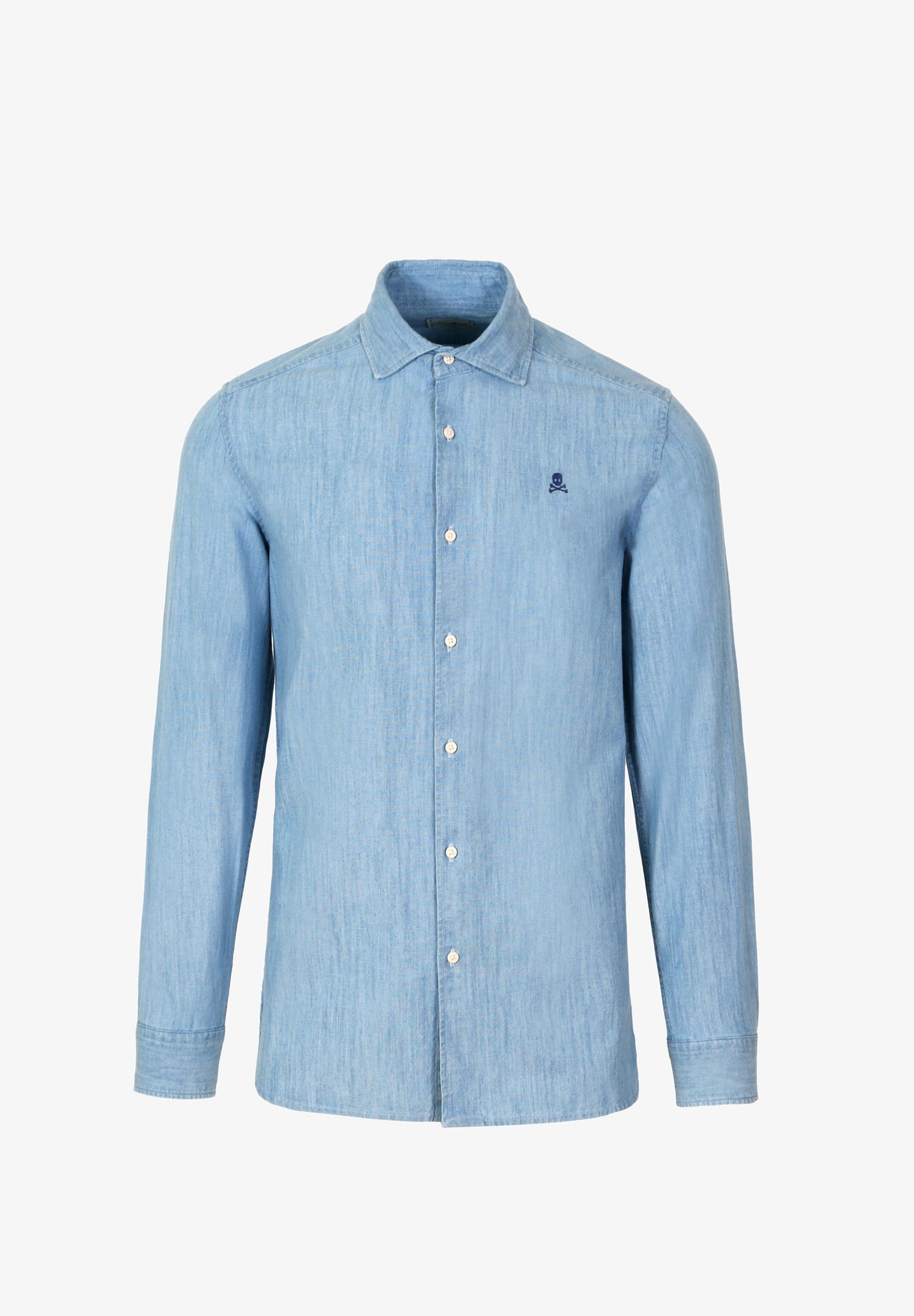 CAMISA DENIM CALAVERA BORDADA