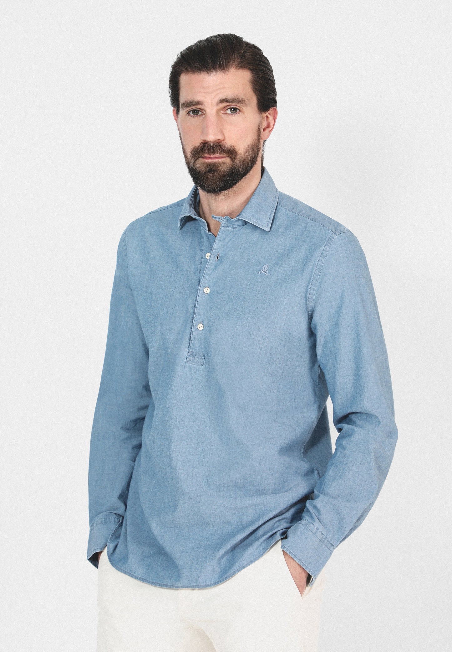 CAMISA POLERA DENIM
