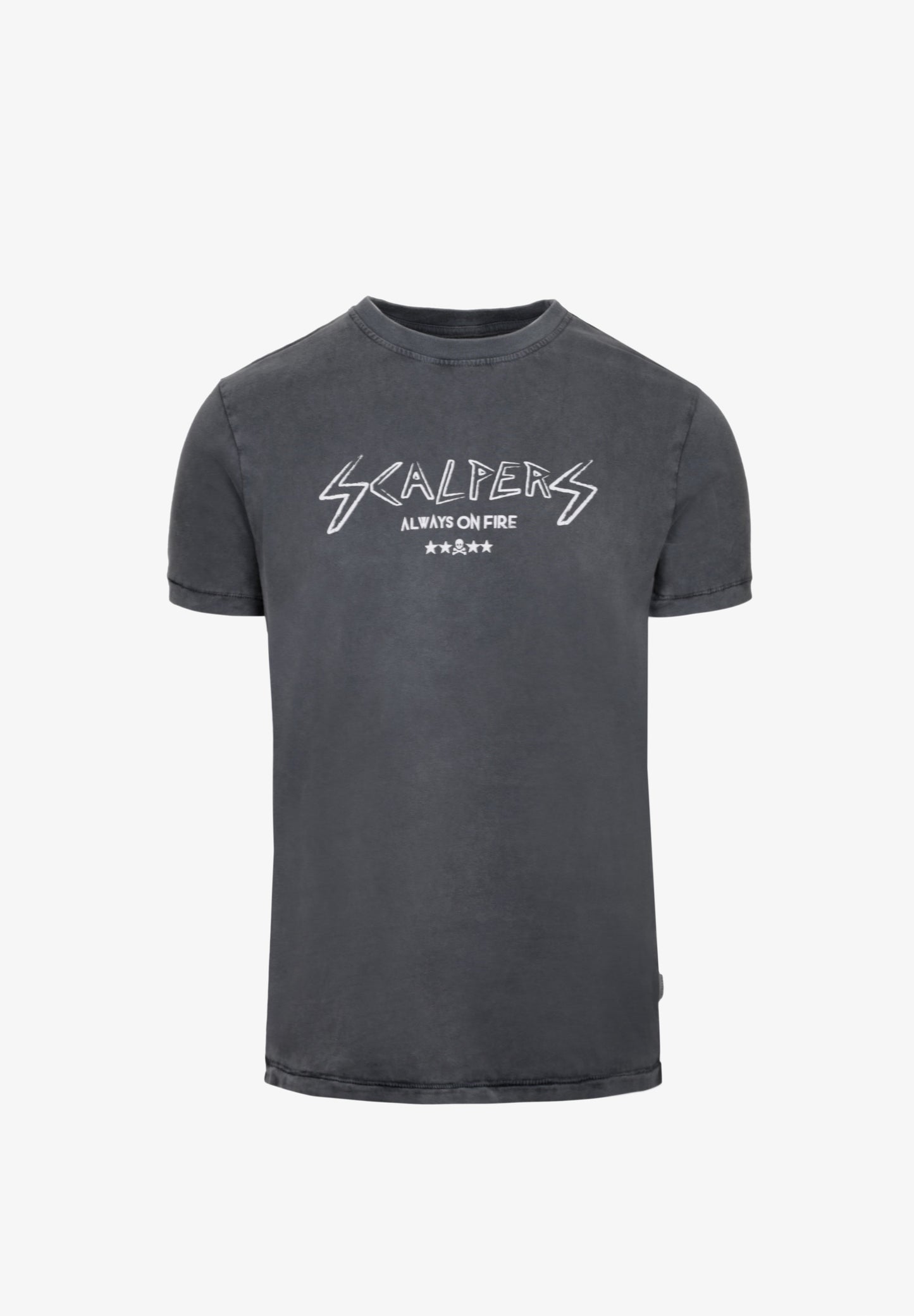 CAMISETA LAVADA LOGO FRONTAL