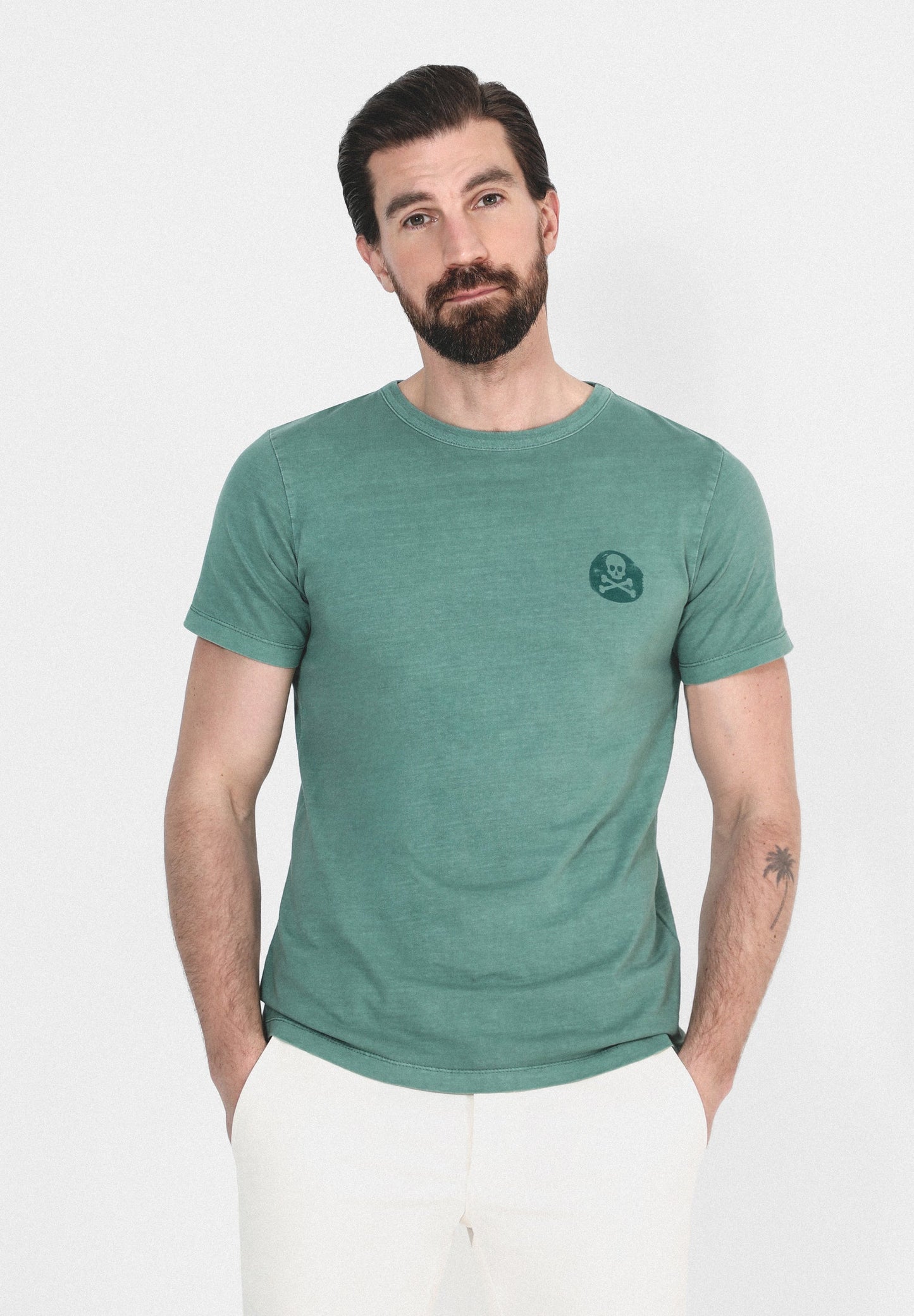 CAMISETA PRINT CALAVERA PECHO