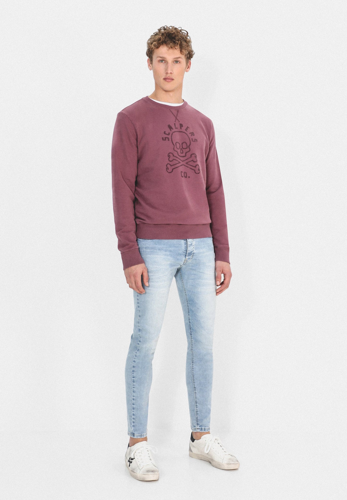 SUDADERA LAVADA LOGO CALAVERA