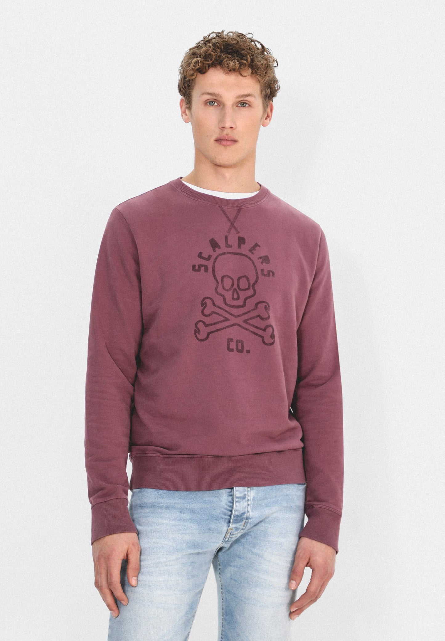 SUDADERA LAVADA LOGO CALAVERA