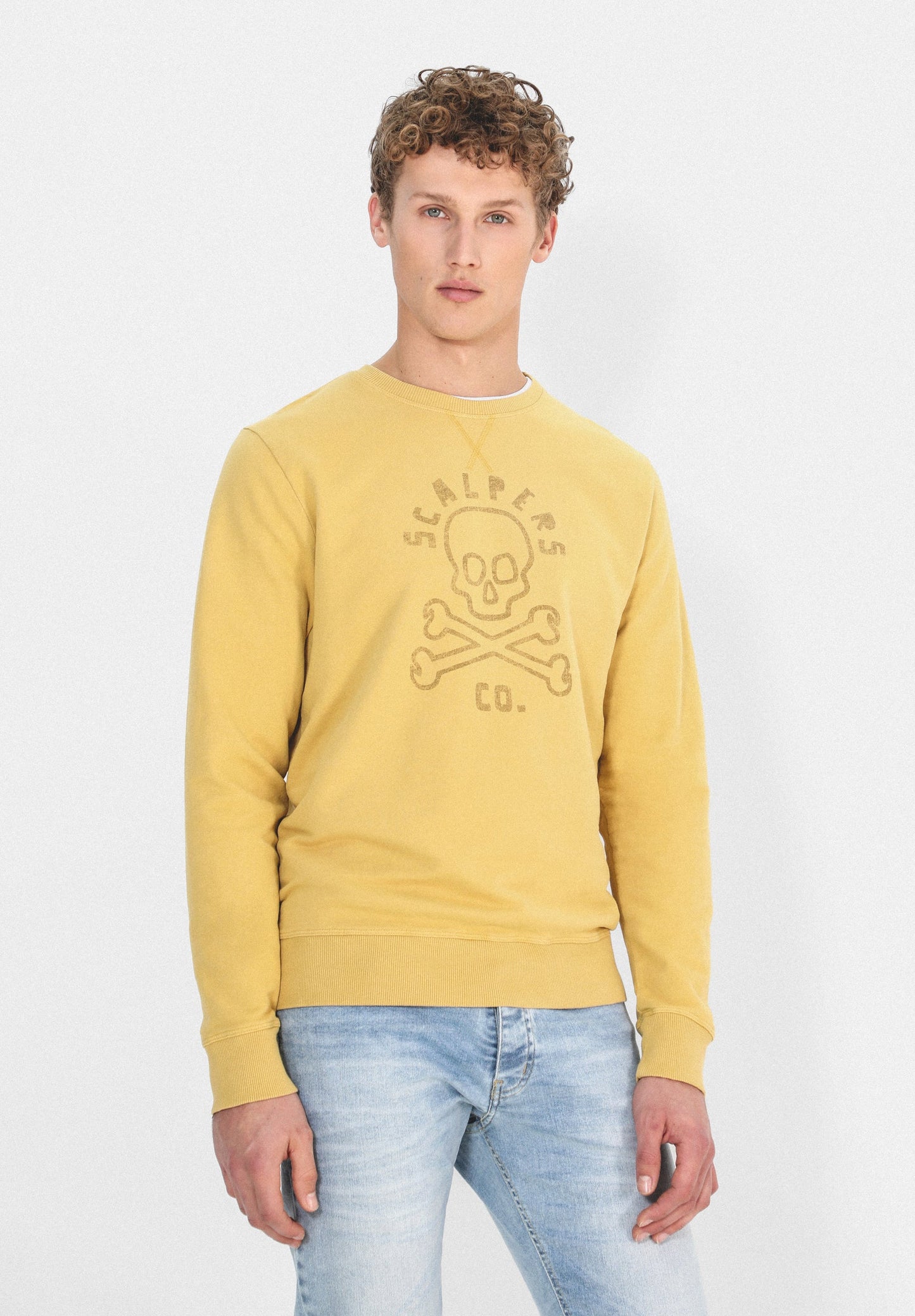 SUDADERA LAVADA LOGO CALAVERA
