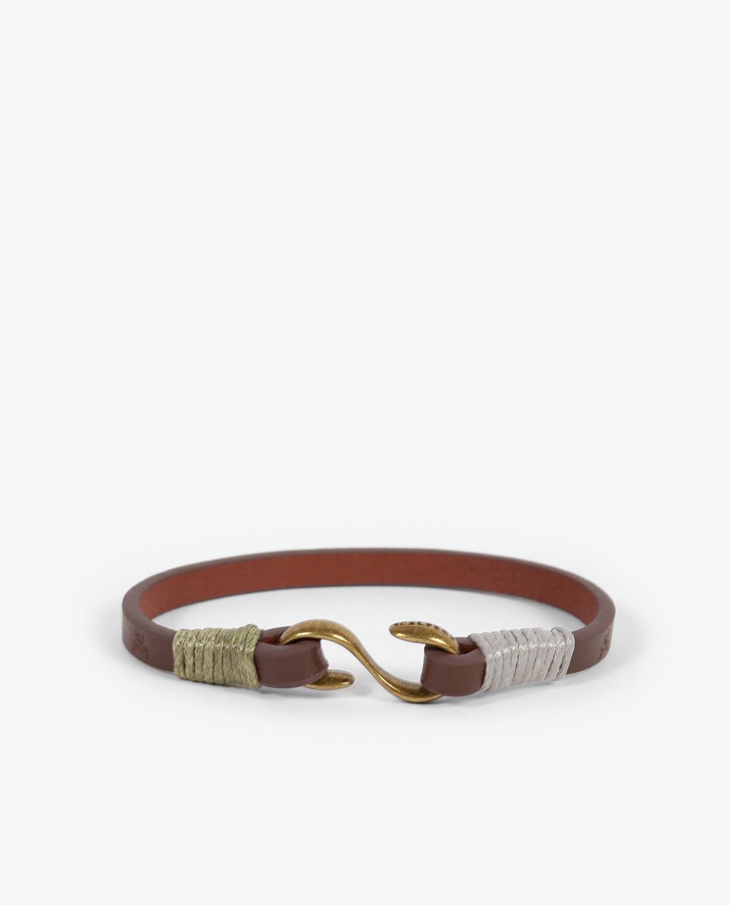PULSERA PIEL GANCHO METÁLICO