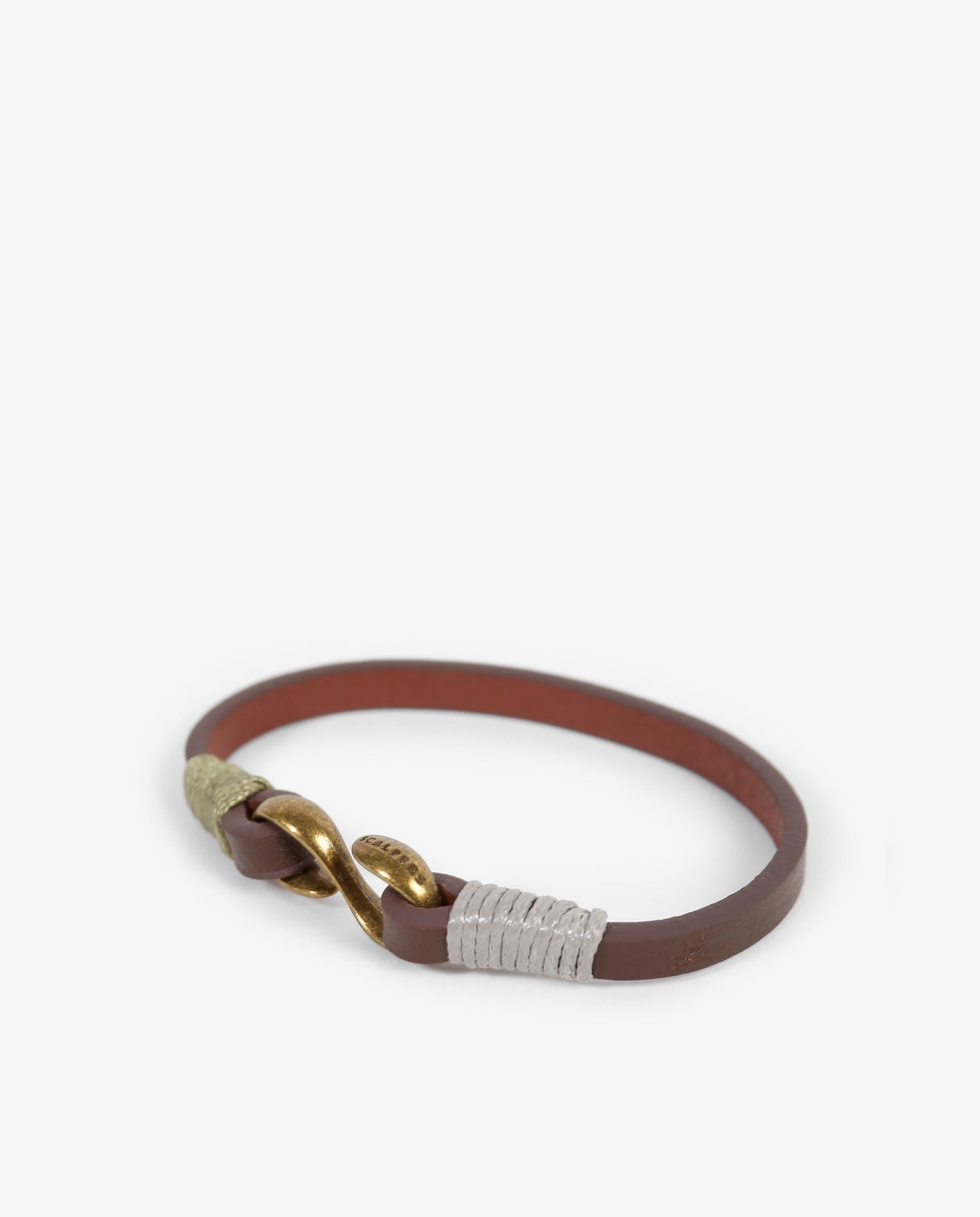 PULSERA PIEL GANCHO METÁLICO