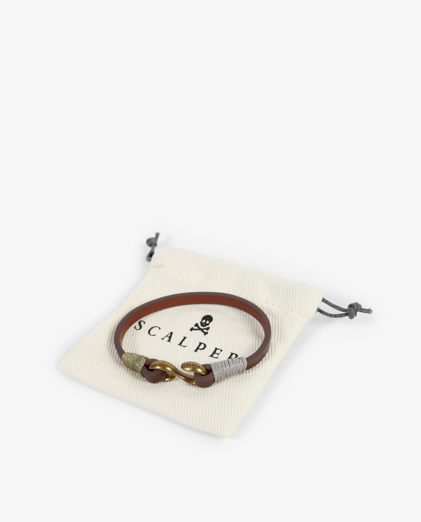 PULSERA PIEL GANCHO METÁLICO