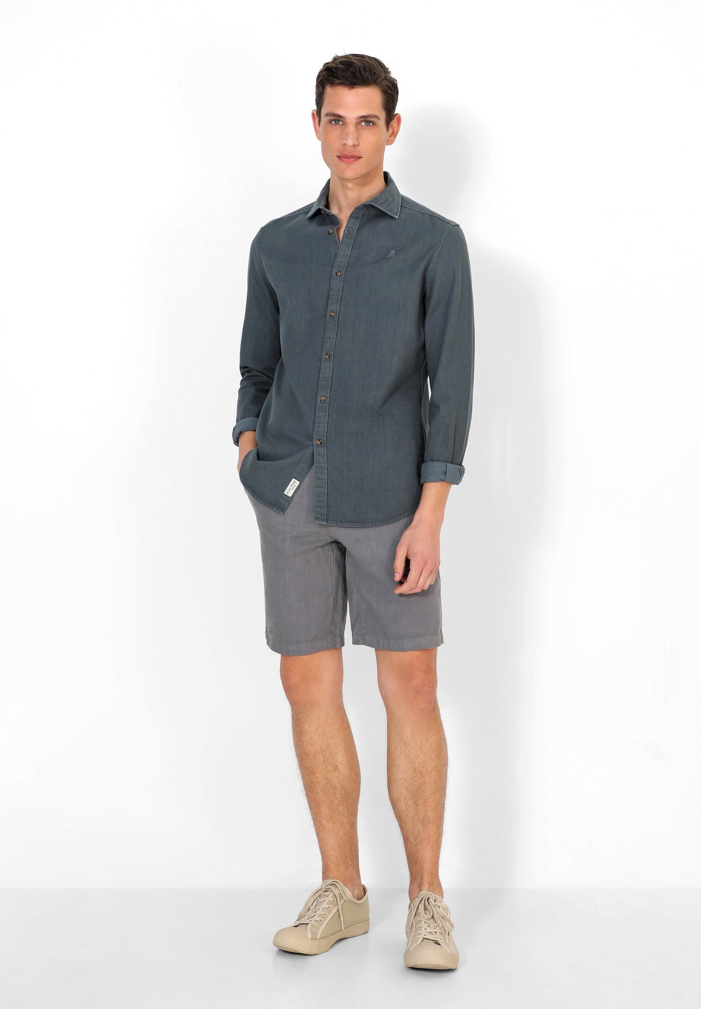 CAMISA DENIM CALAVERA TONO
