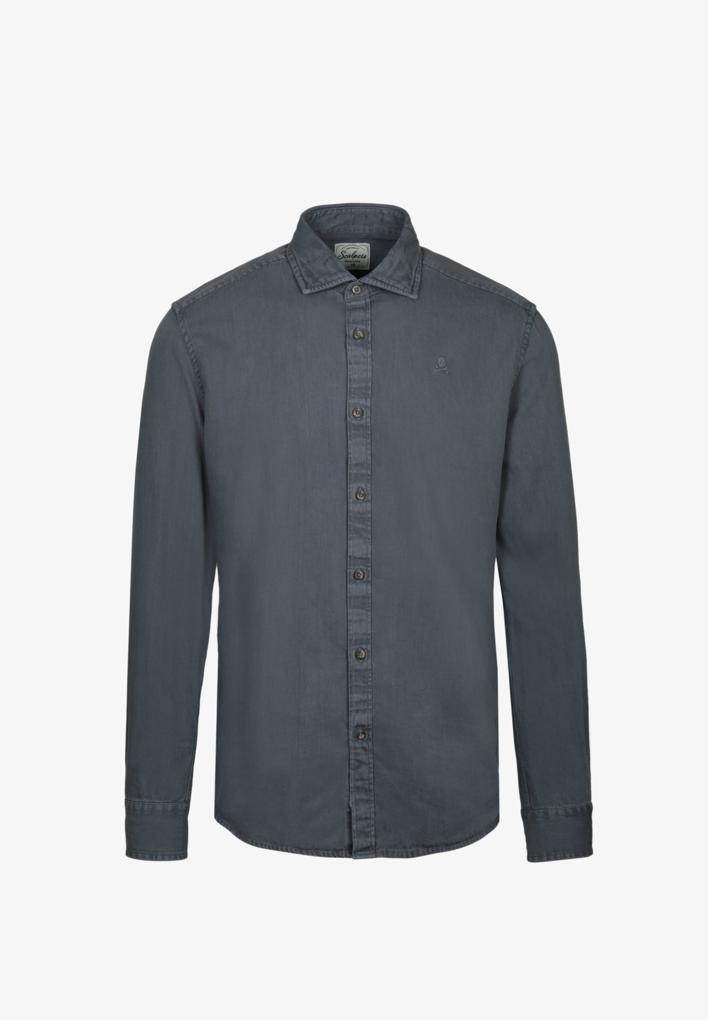 CAMISA DENIM CALAVERA TONO