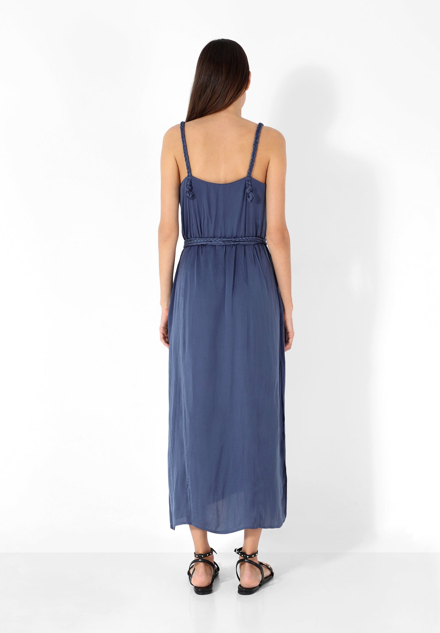 VESTIDO SLIP CINTURÓN