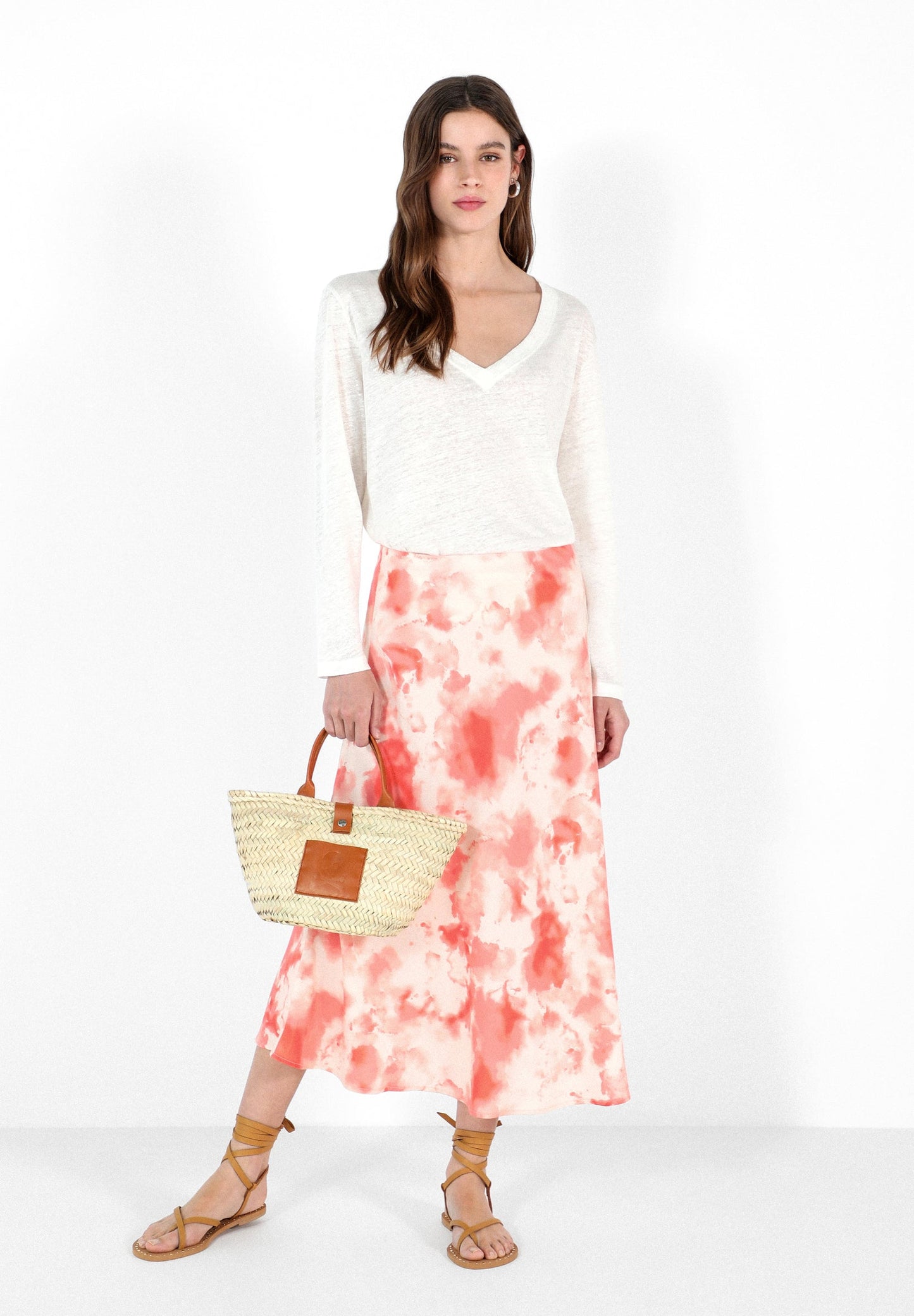 FALDA MIDI TIE DYE