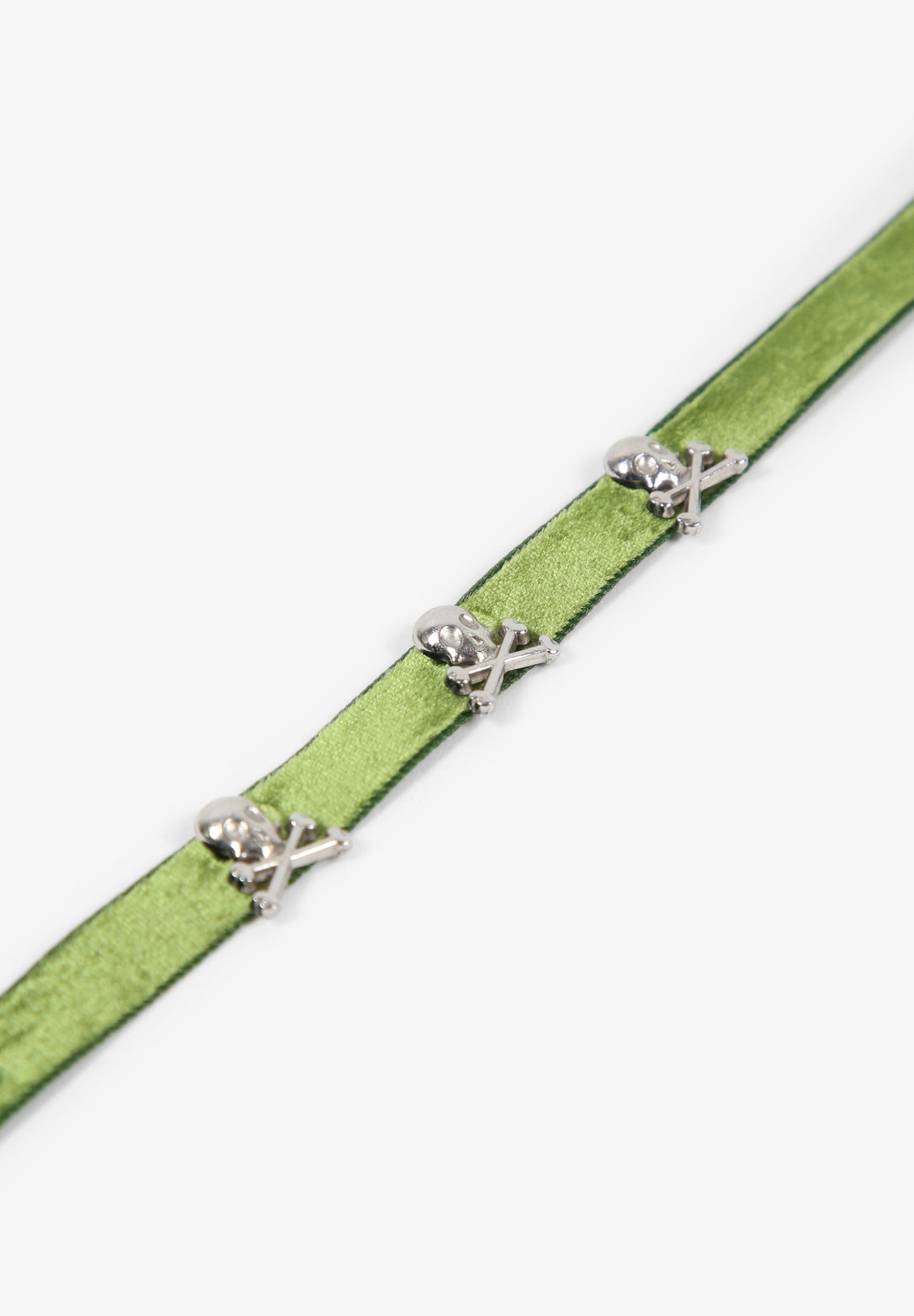 PULSERA TERCIOPELO CALAVERAS