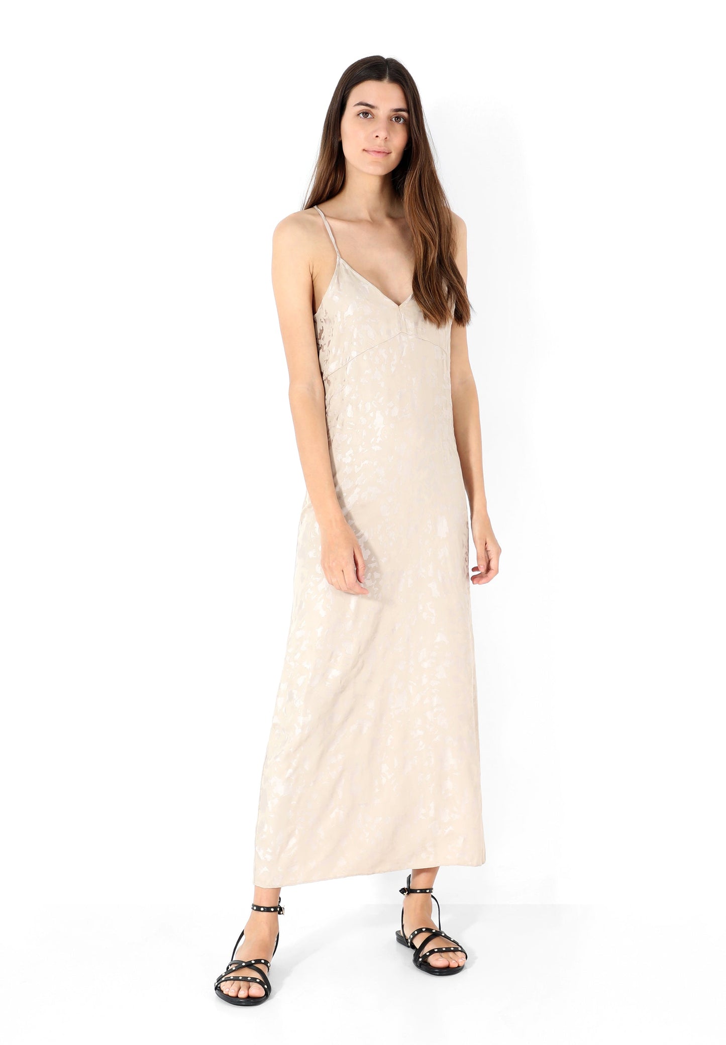 VESTIDO LARGO JACQUARD