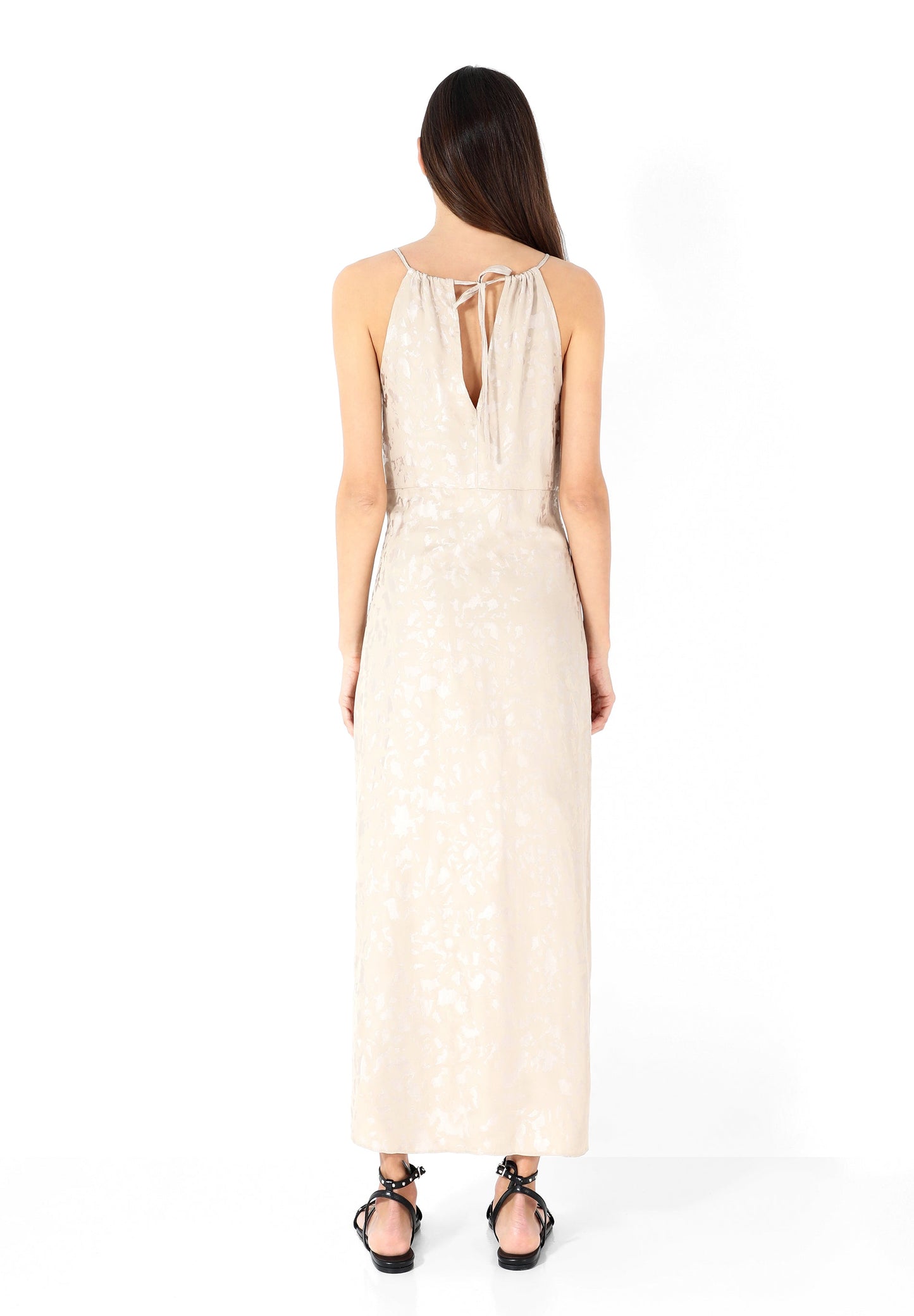 VESTIDO LARGO JACQUARD