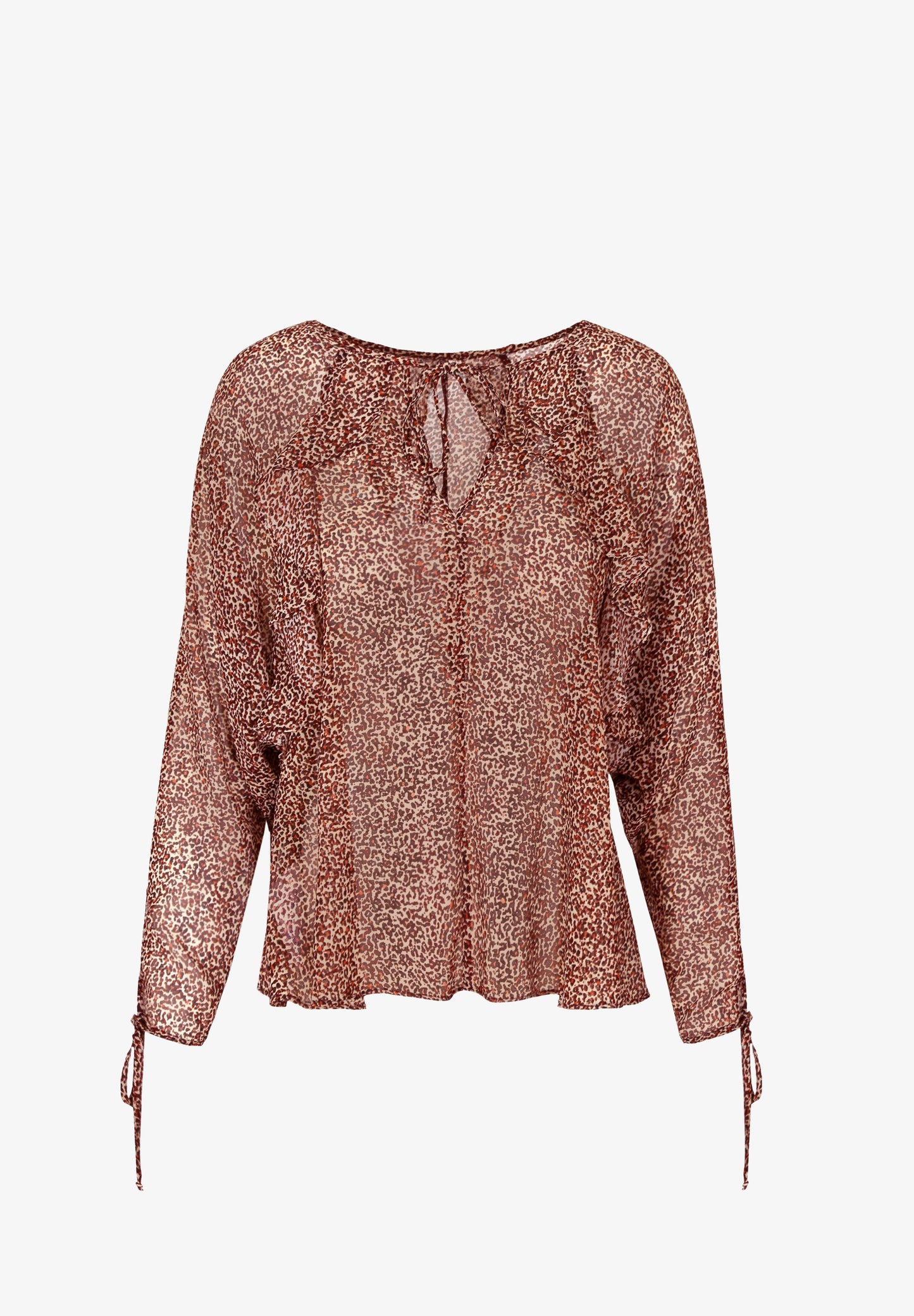 BLUSA ANIMAL PRINT VOLANTES