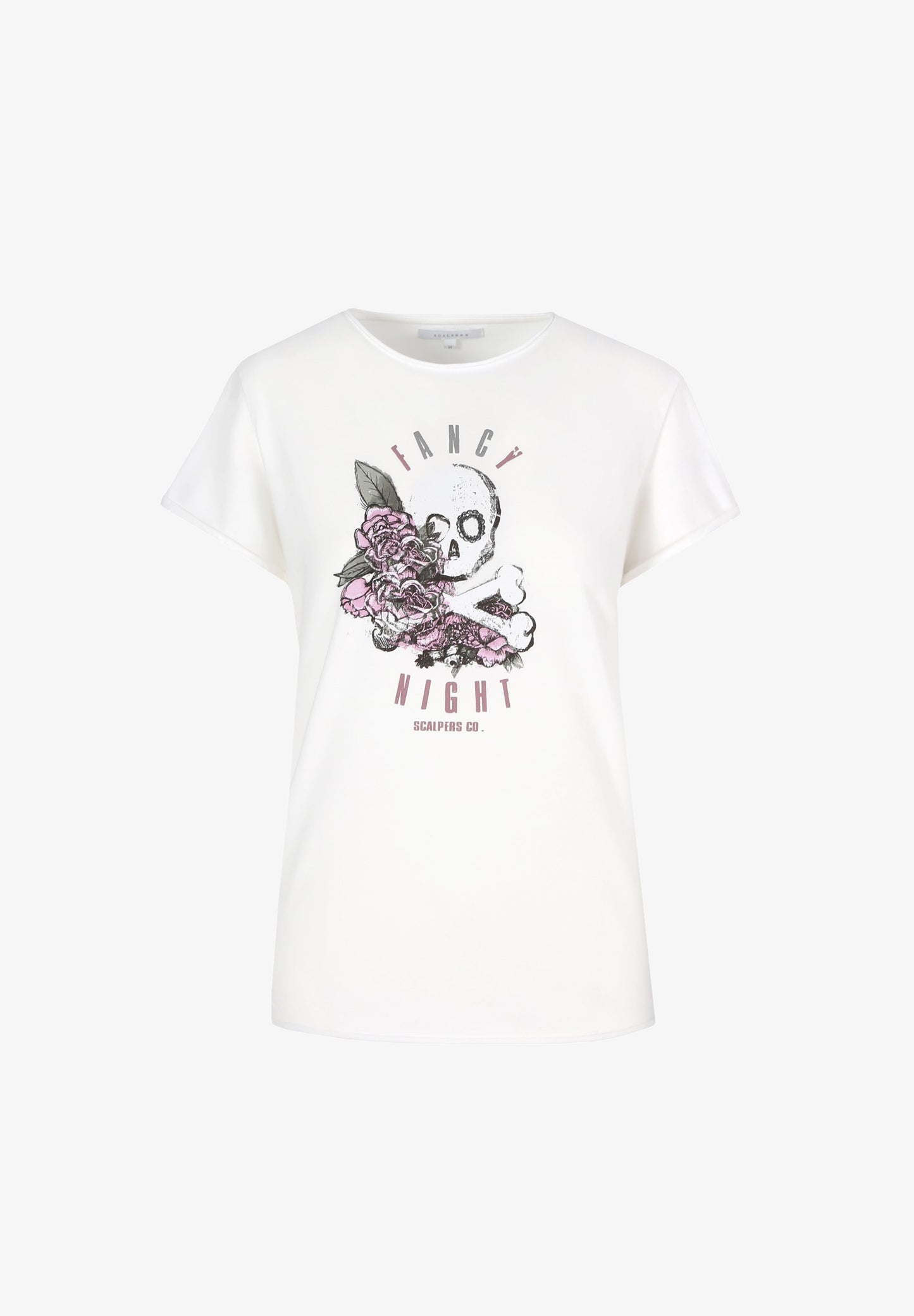 CAMISETA LAVADA ROSAS