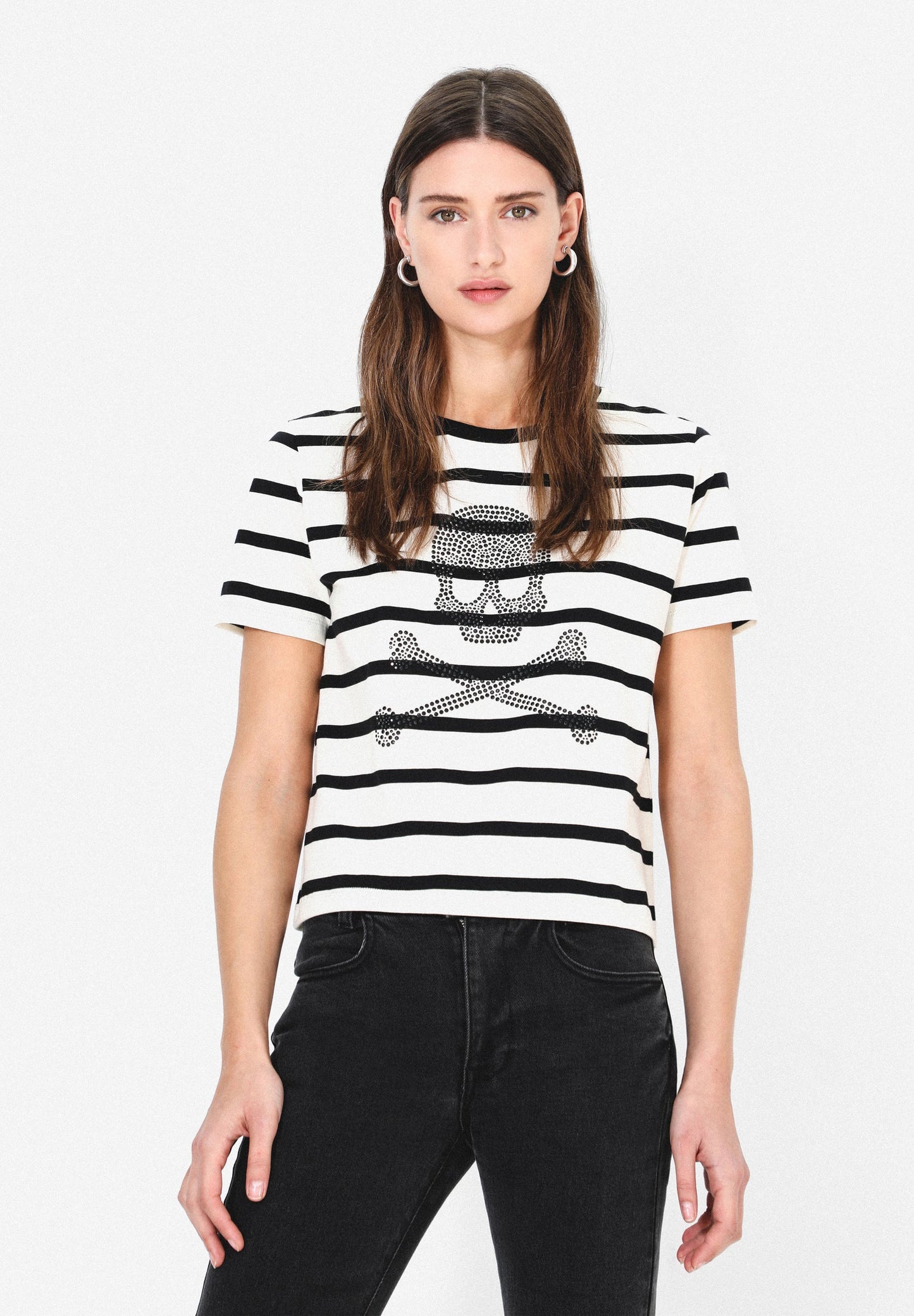 CAMISETA RAYAS CALAVERA