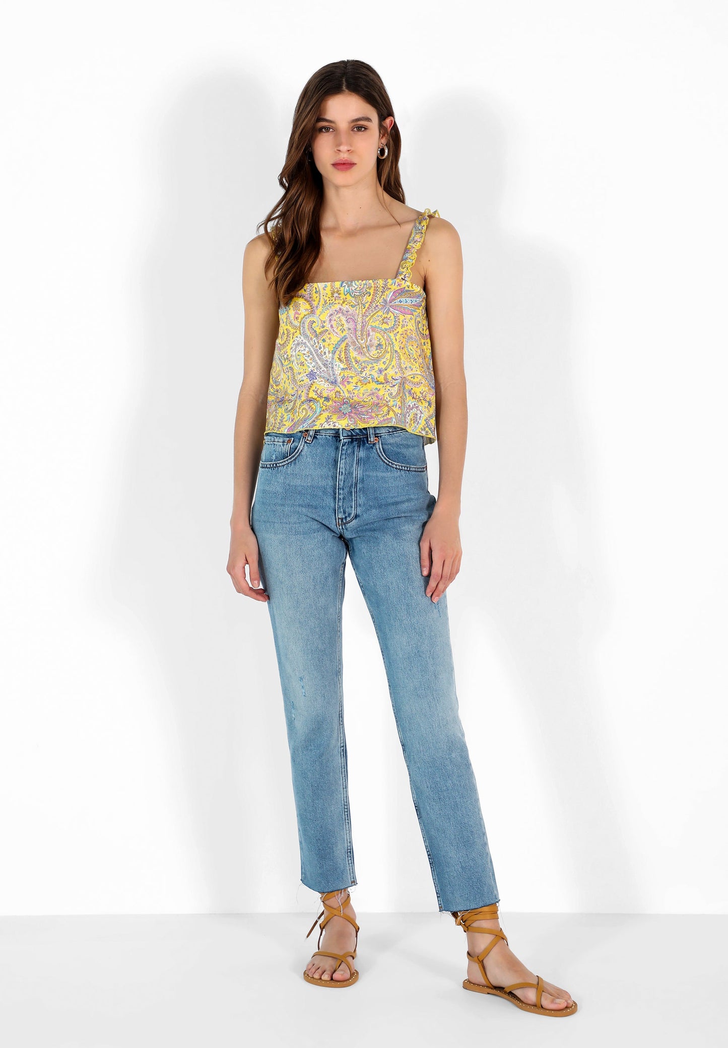 TOP LINO CROPPED