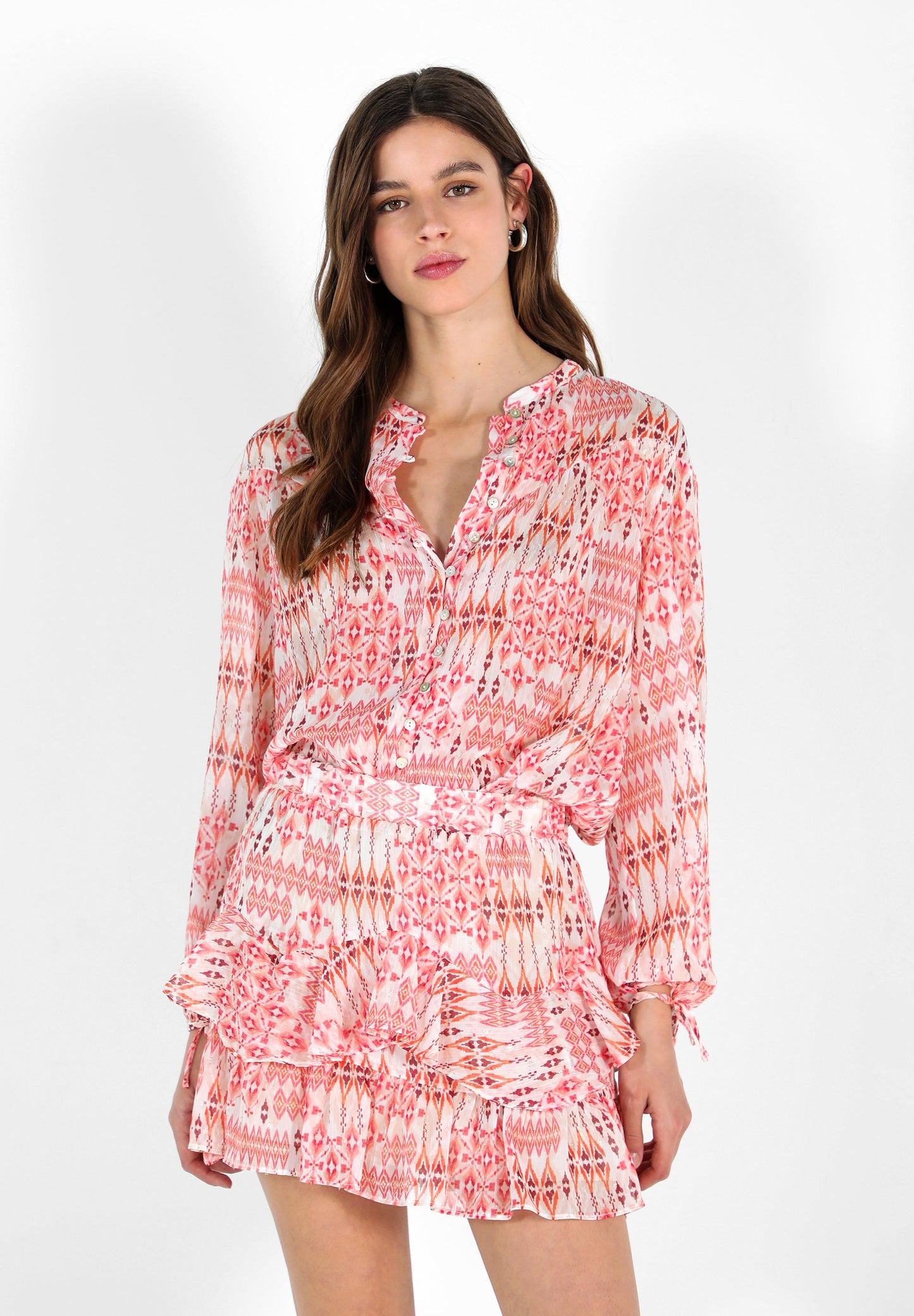 FALDA ESTAMPADA VOLANTES