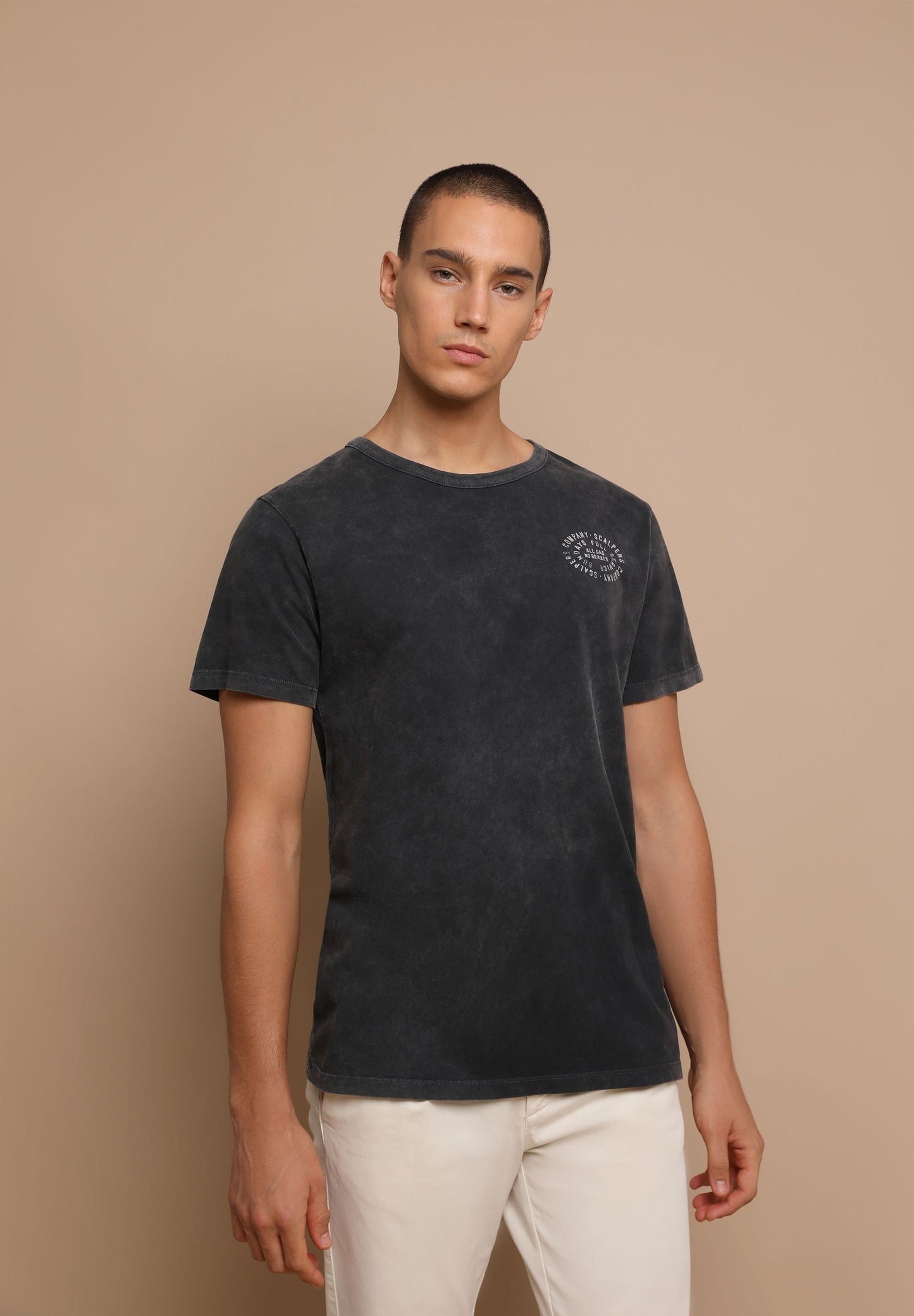 CAMISETA LAVADA PRINT TRASERO