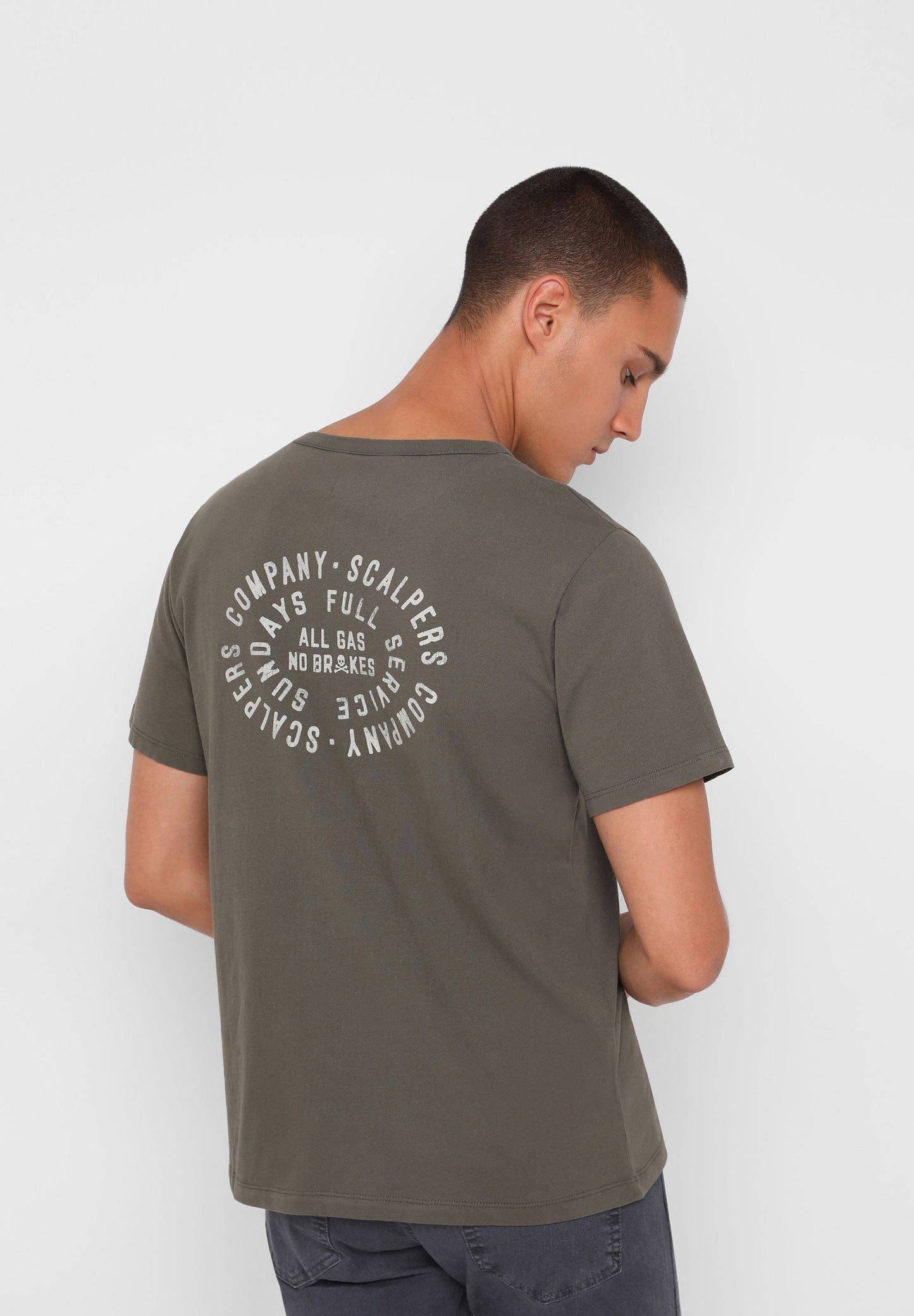 CAMISETA LAVADA PRINT TRASERO