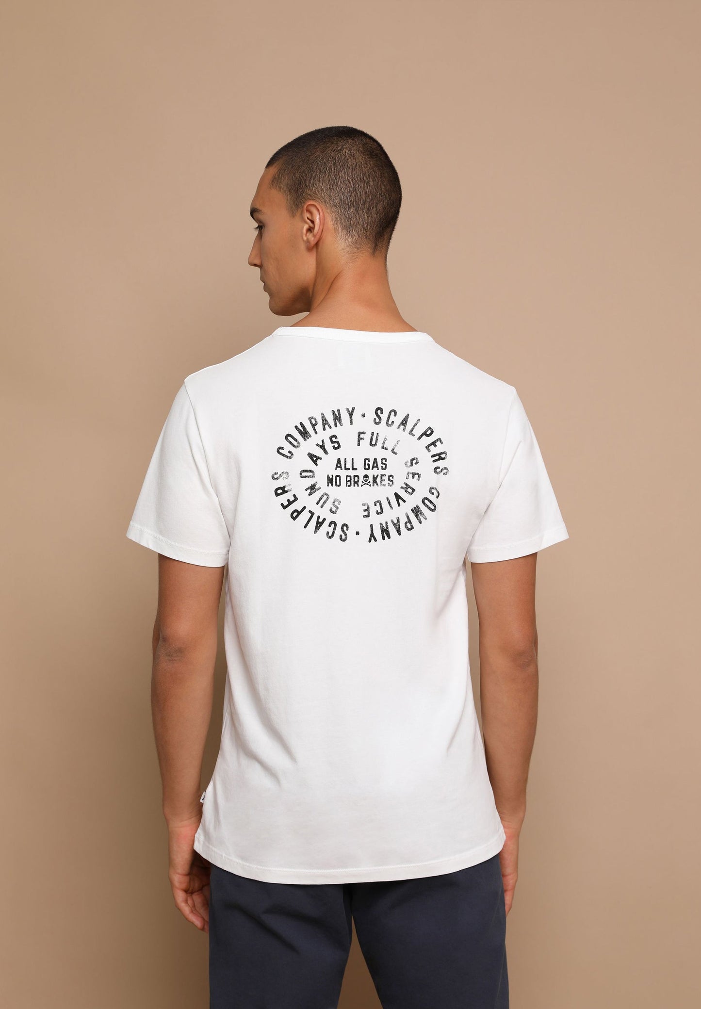CAMISETA LAVADA PRINT TRASERO