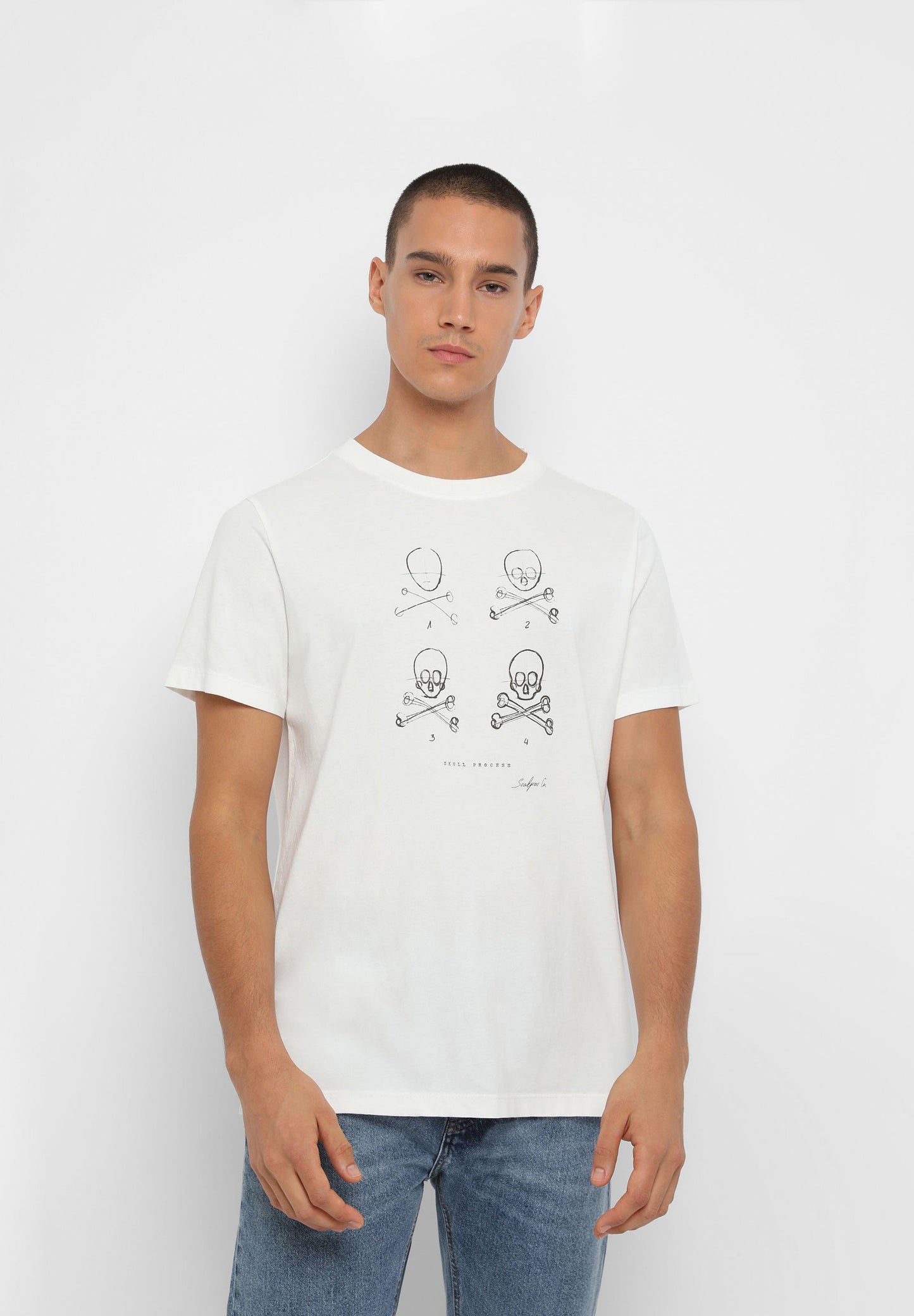 CAMISETA DIBUJO CALAVERA