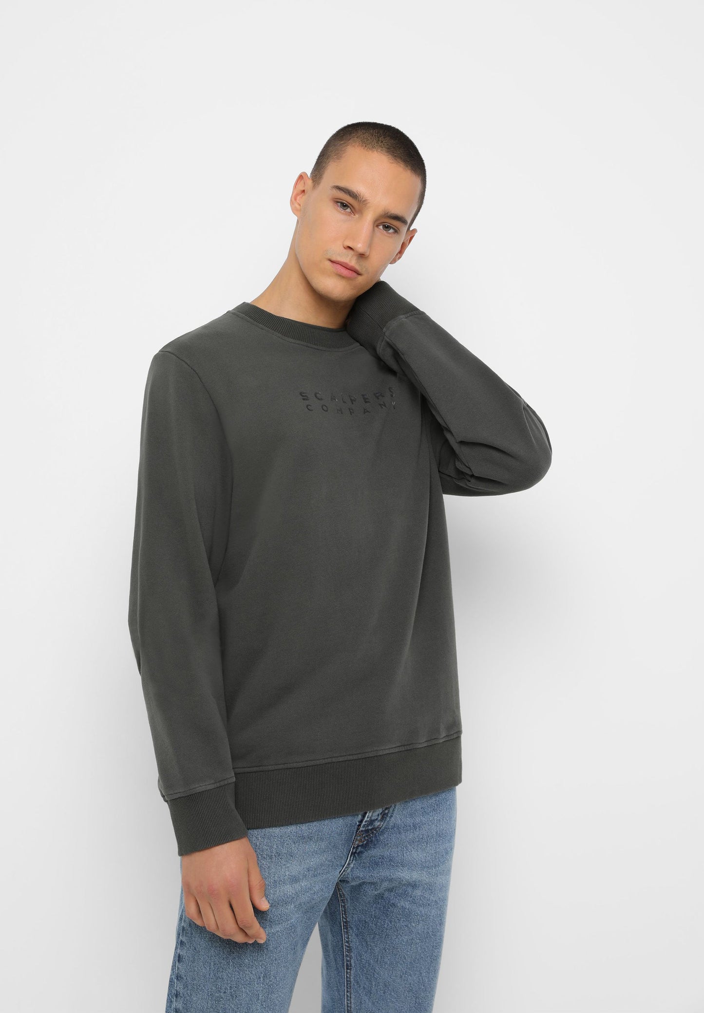 SUDADERA LOGO FLOCADO