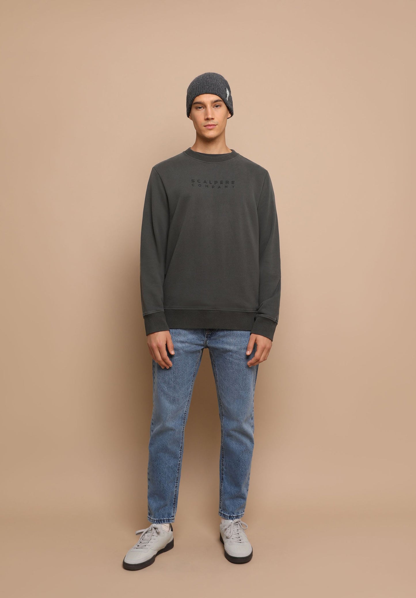 SUDADERA LOGO FLOCADO