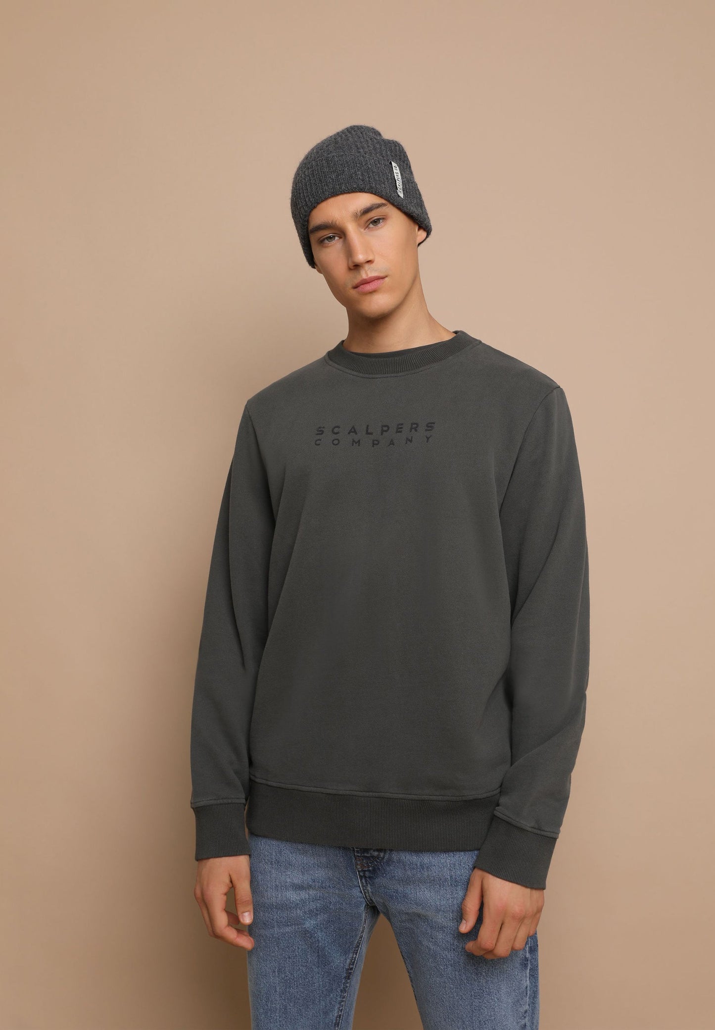 SUDADERA LOGO FLOCADO