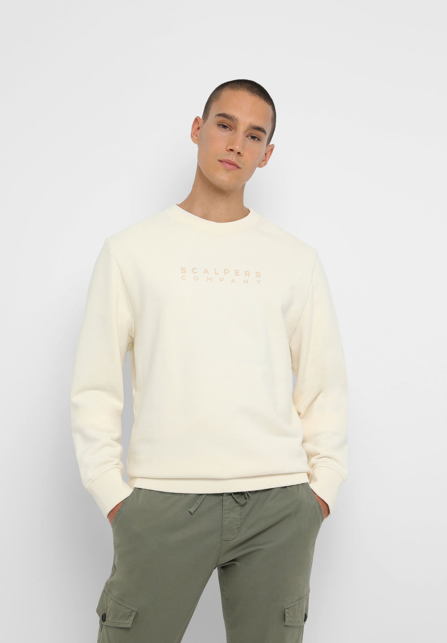 SUDADERA LOGO FLOCADO