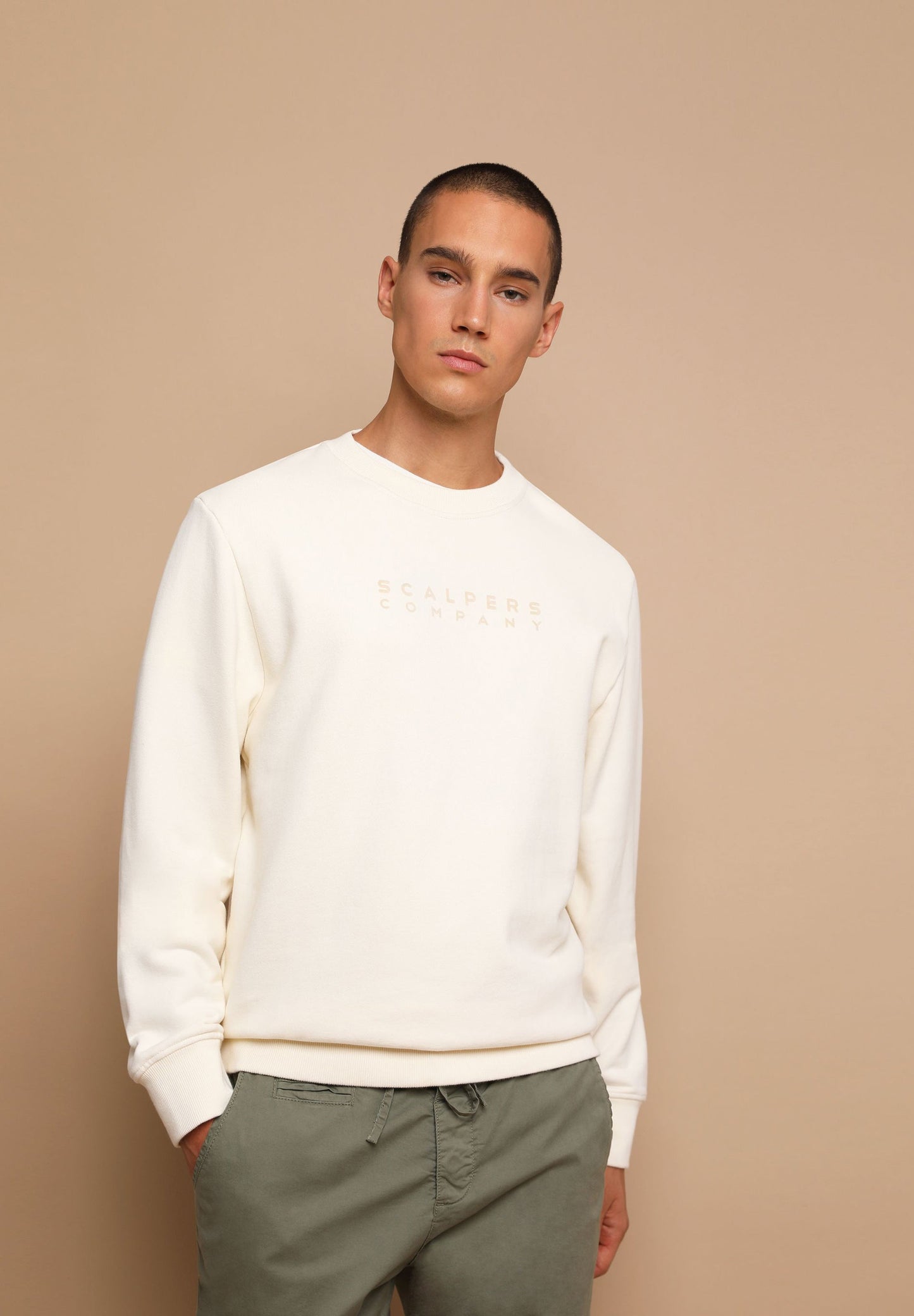SUDADERA LOGO FLOCADO