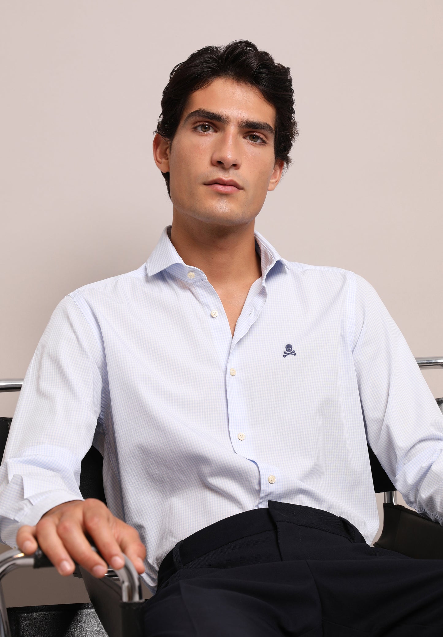 CAMISA CALAVERA CONTRASTE