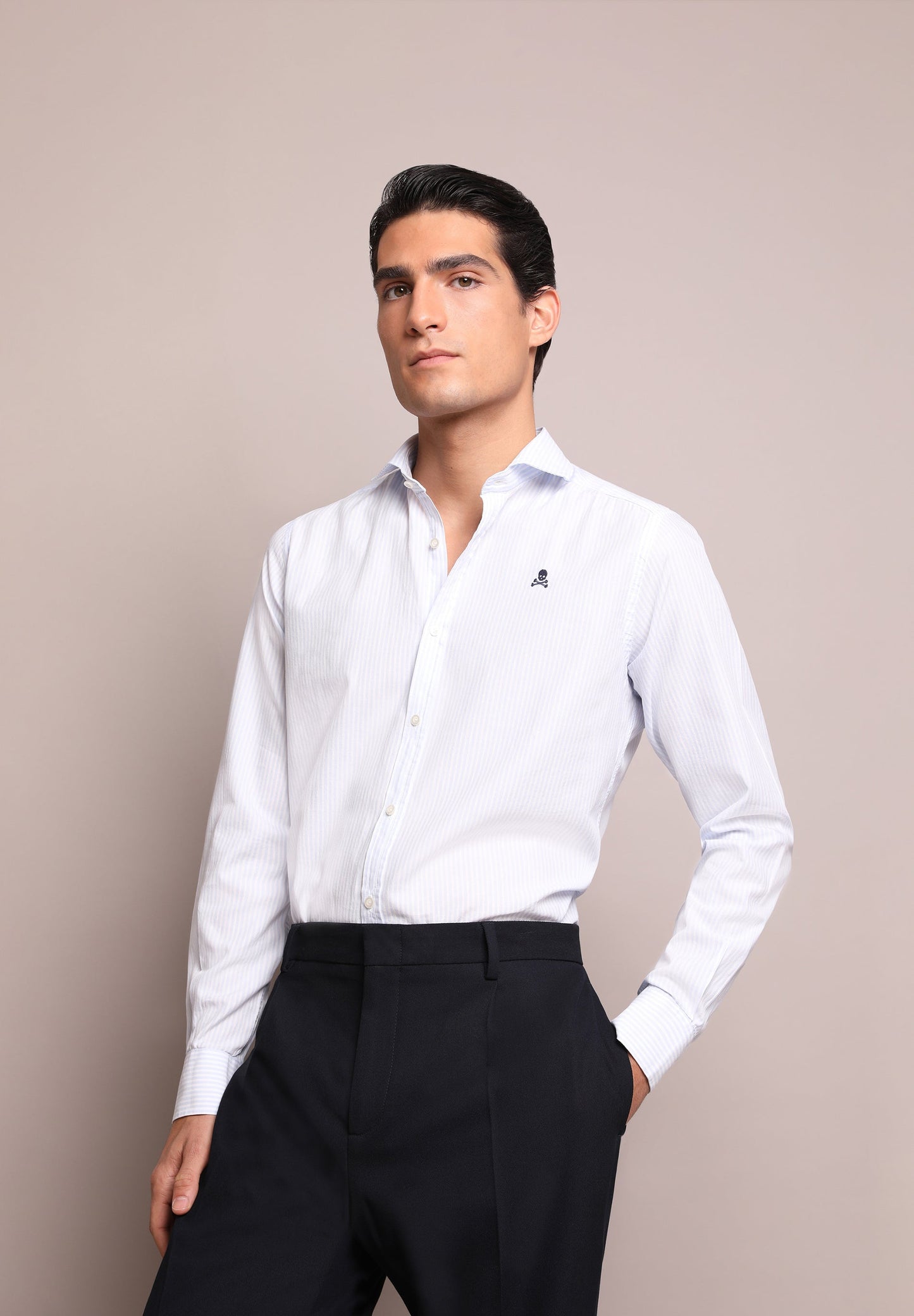 CAMISA SLIM FIT CALAVERA