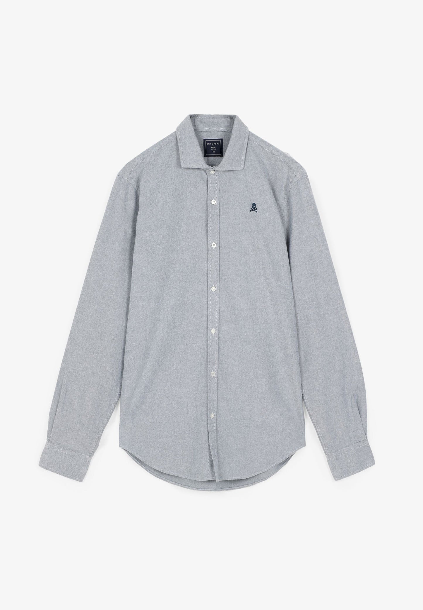 CAMISA OXFORD CALAVERA CONTRASTE