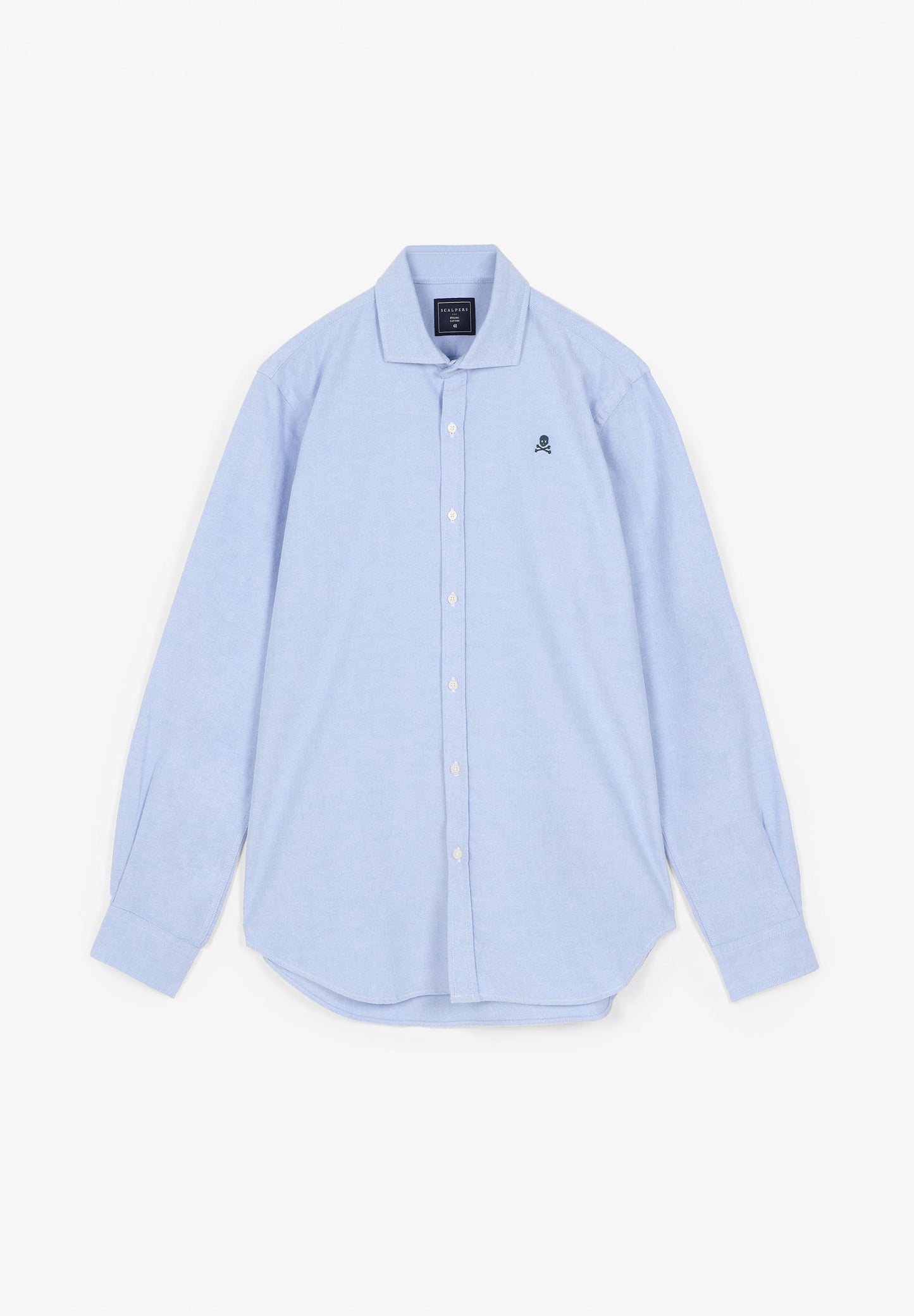 CAMISA OXFORD CALAVERA CONTRASTE