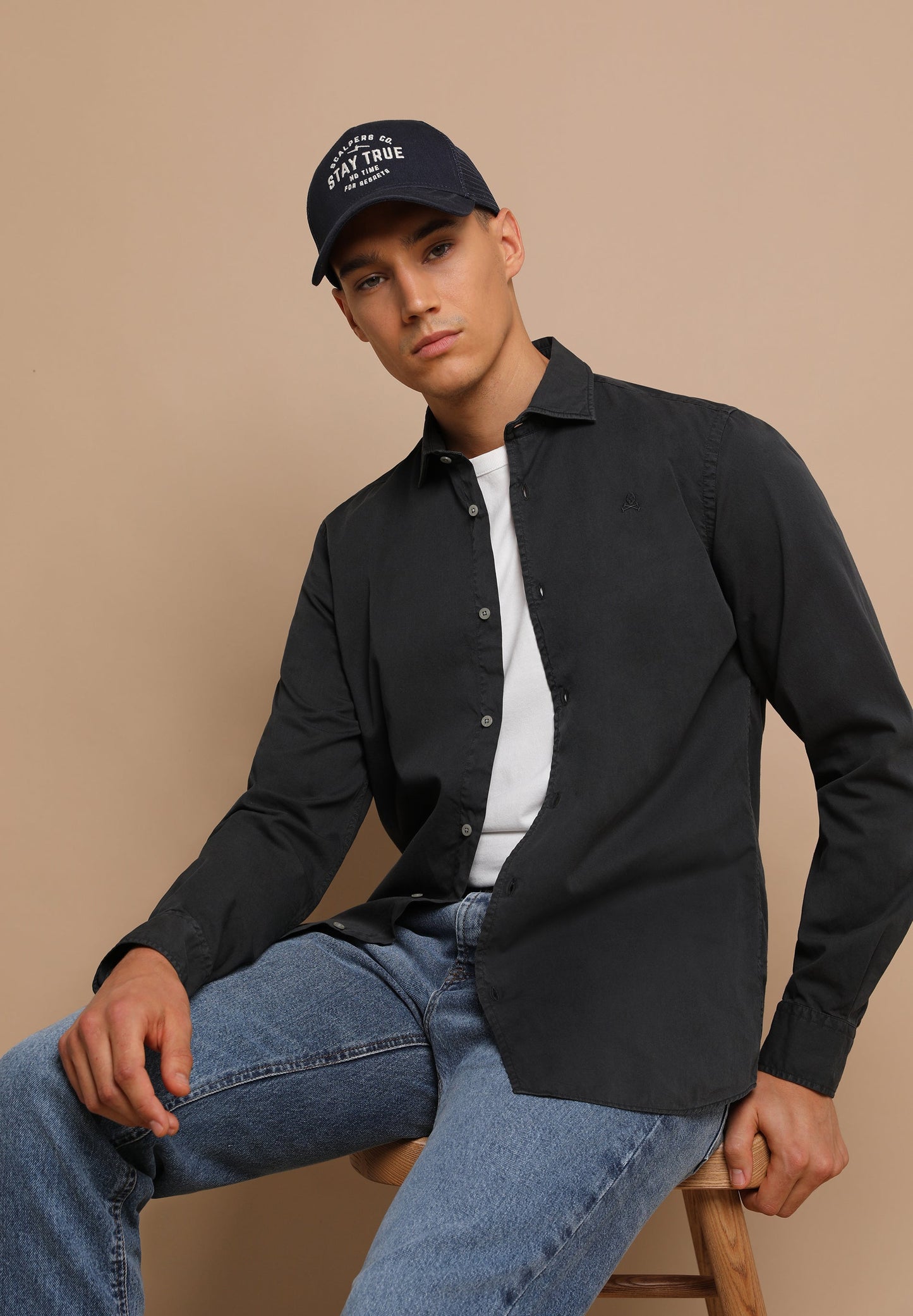 CAMISA LAVADA CALAVERA