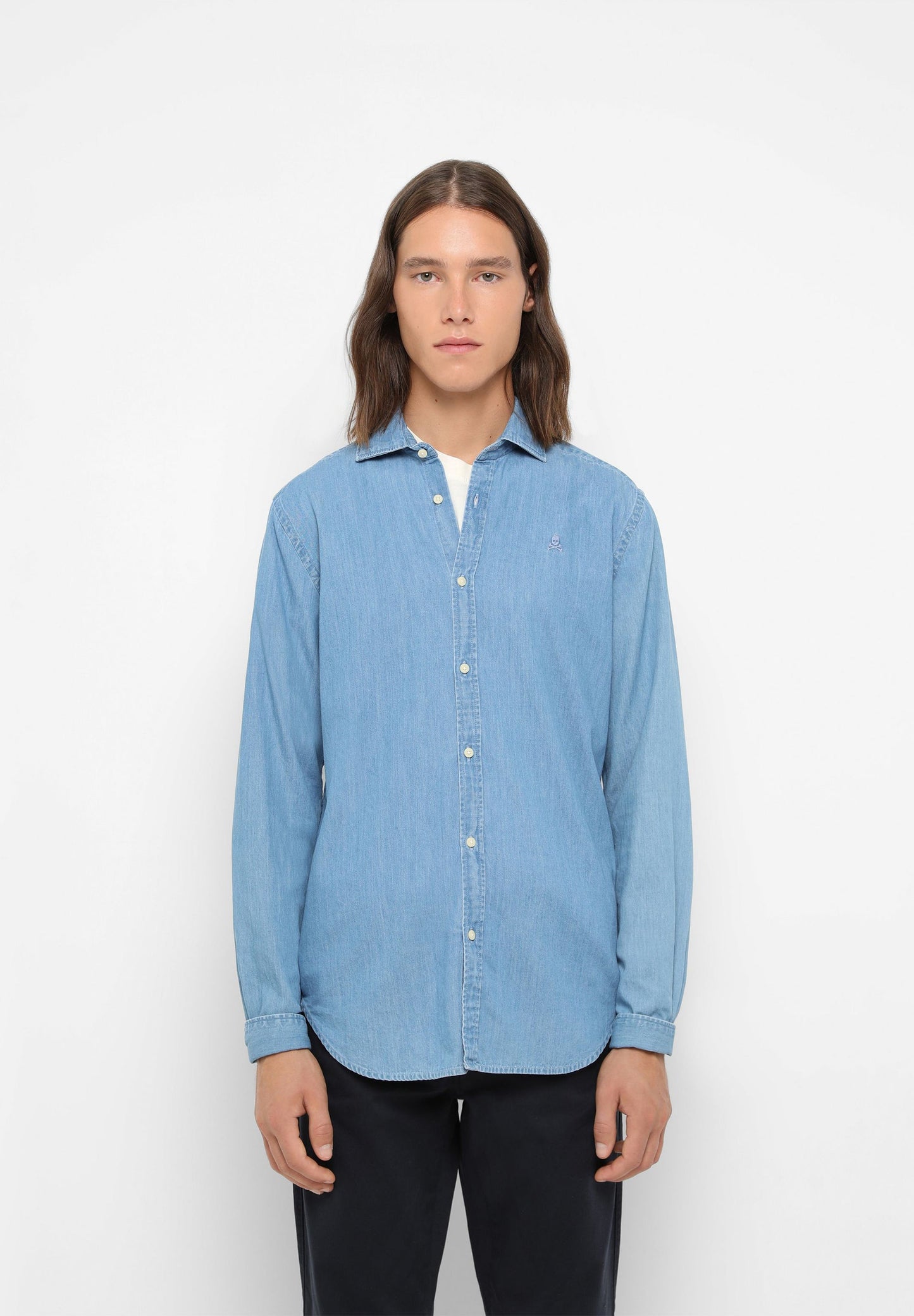 CAMISA DENIM CALAVERA TONO