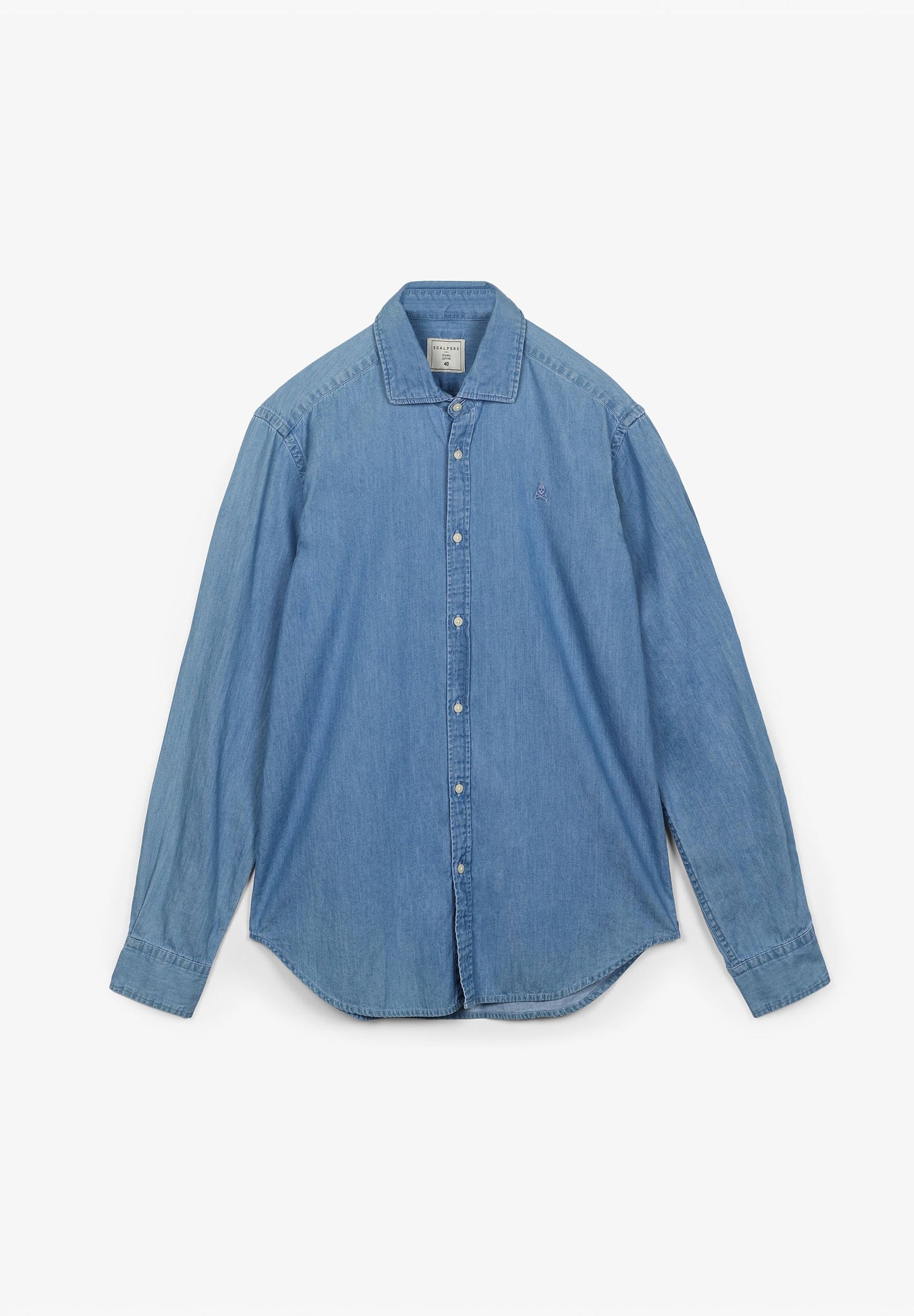 CAMISA DENIM CALAVERA TONO