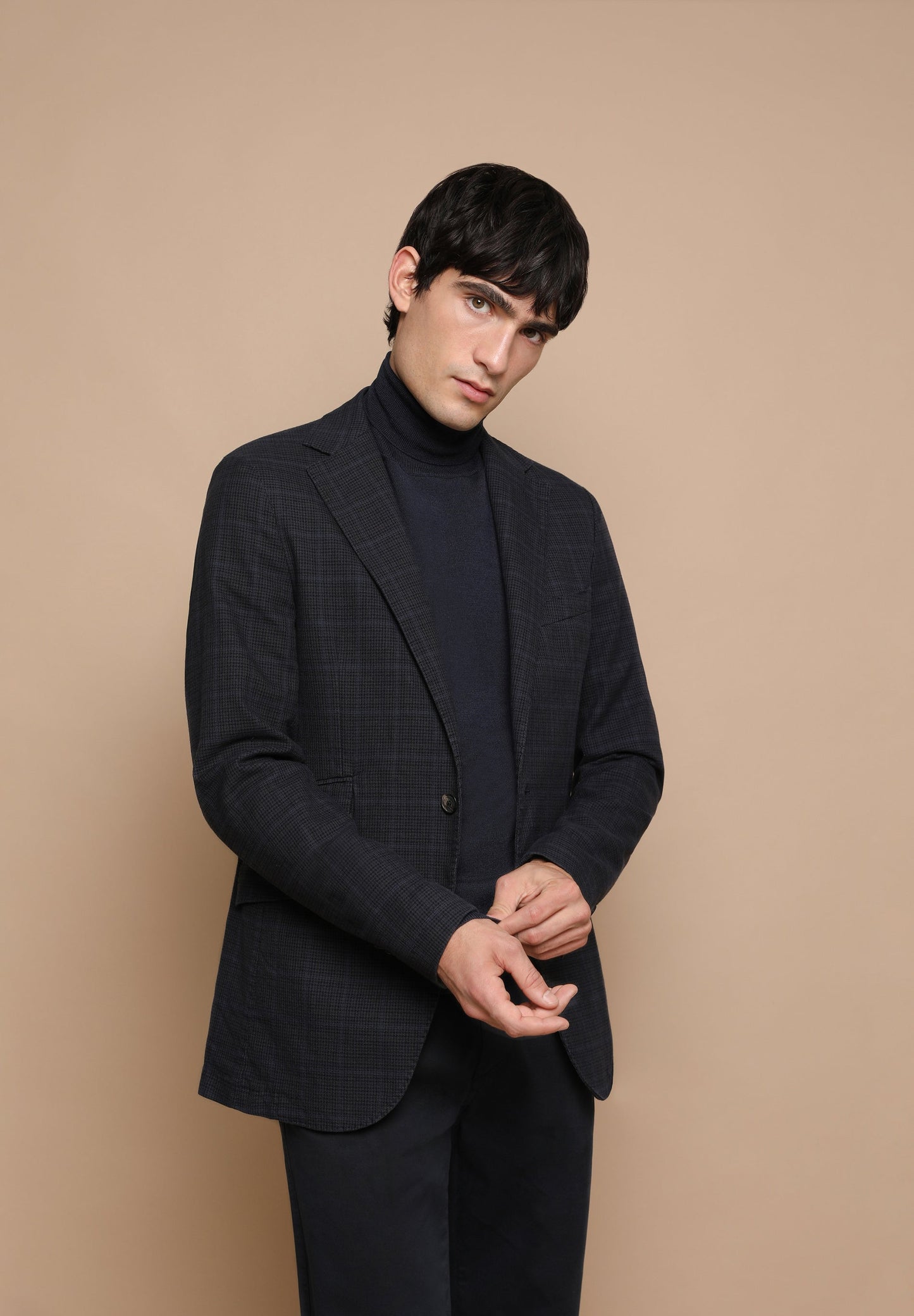 BLAZER CUADROS ALGODÓN LANA
